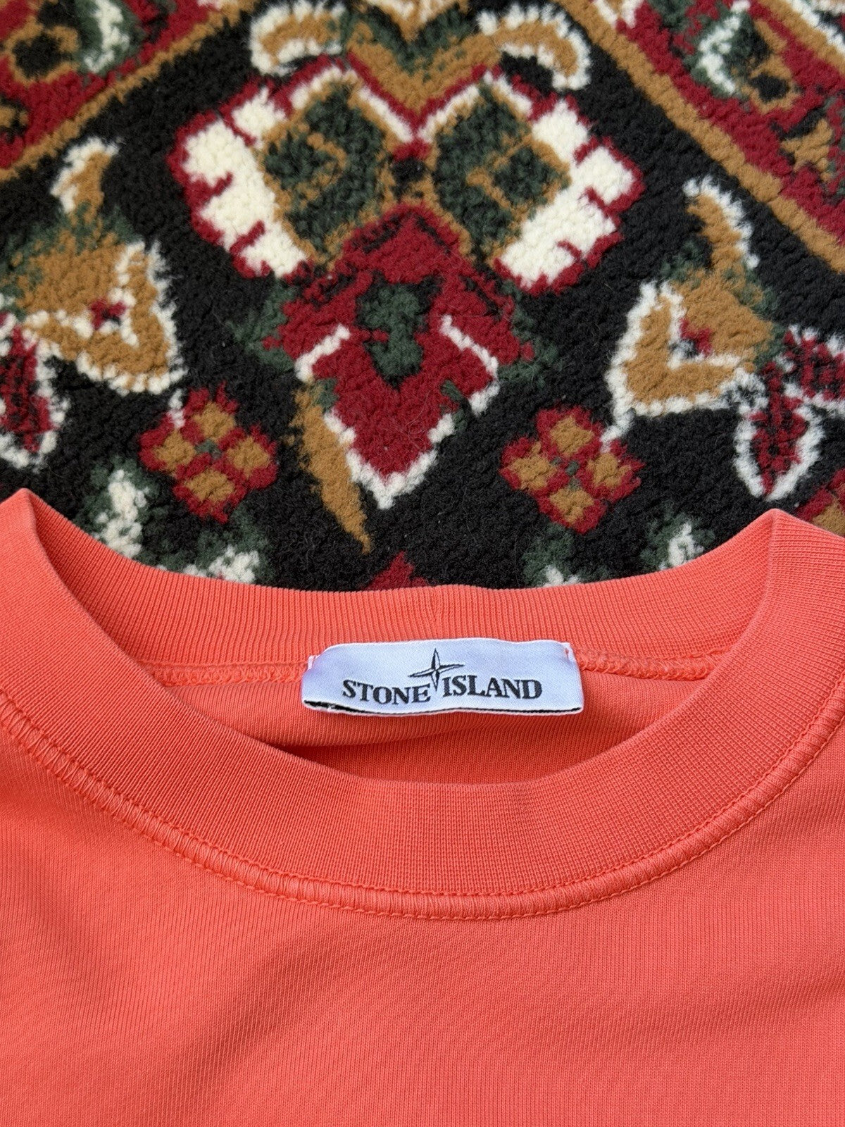 Stone Island Khaki Green Crewneck Sweatshirt Size M Genuine No Patch