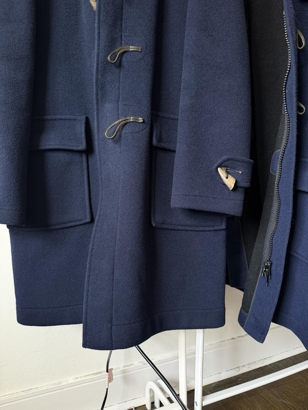 70s Gloverall Navy Blue Vintage Original English Duffle Coat Made In England 38