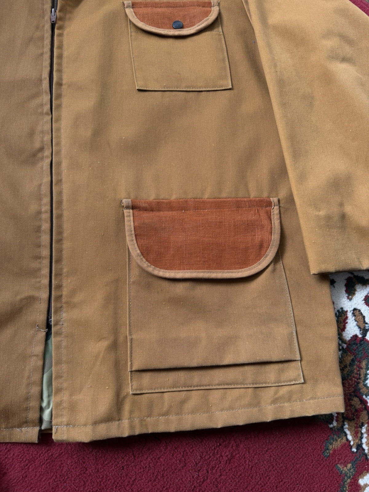 Vintage Ideal 1977 Fishing Jacket Outdoor Hunting Large Made In USA 70s 80s 90s