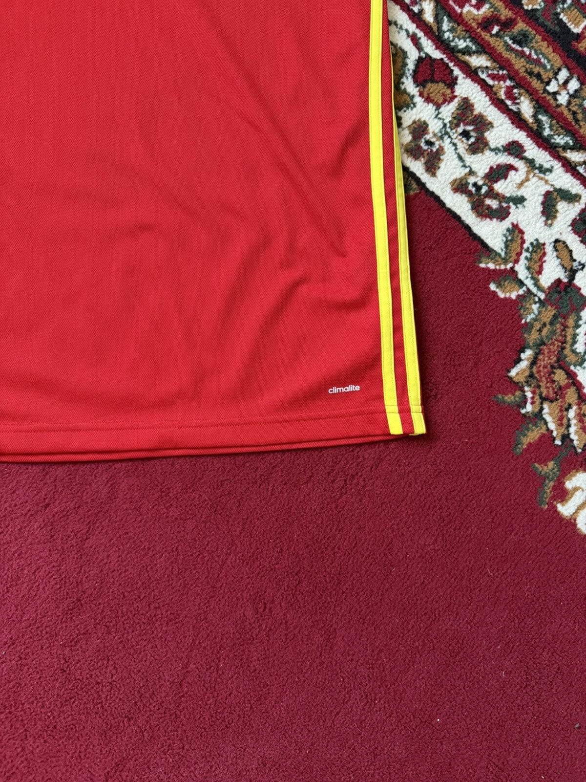 Spain 2015/16 Home Soccer Jersey Football Shirt Adidas Men's Size L