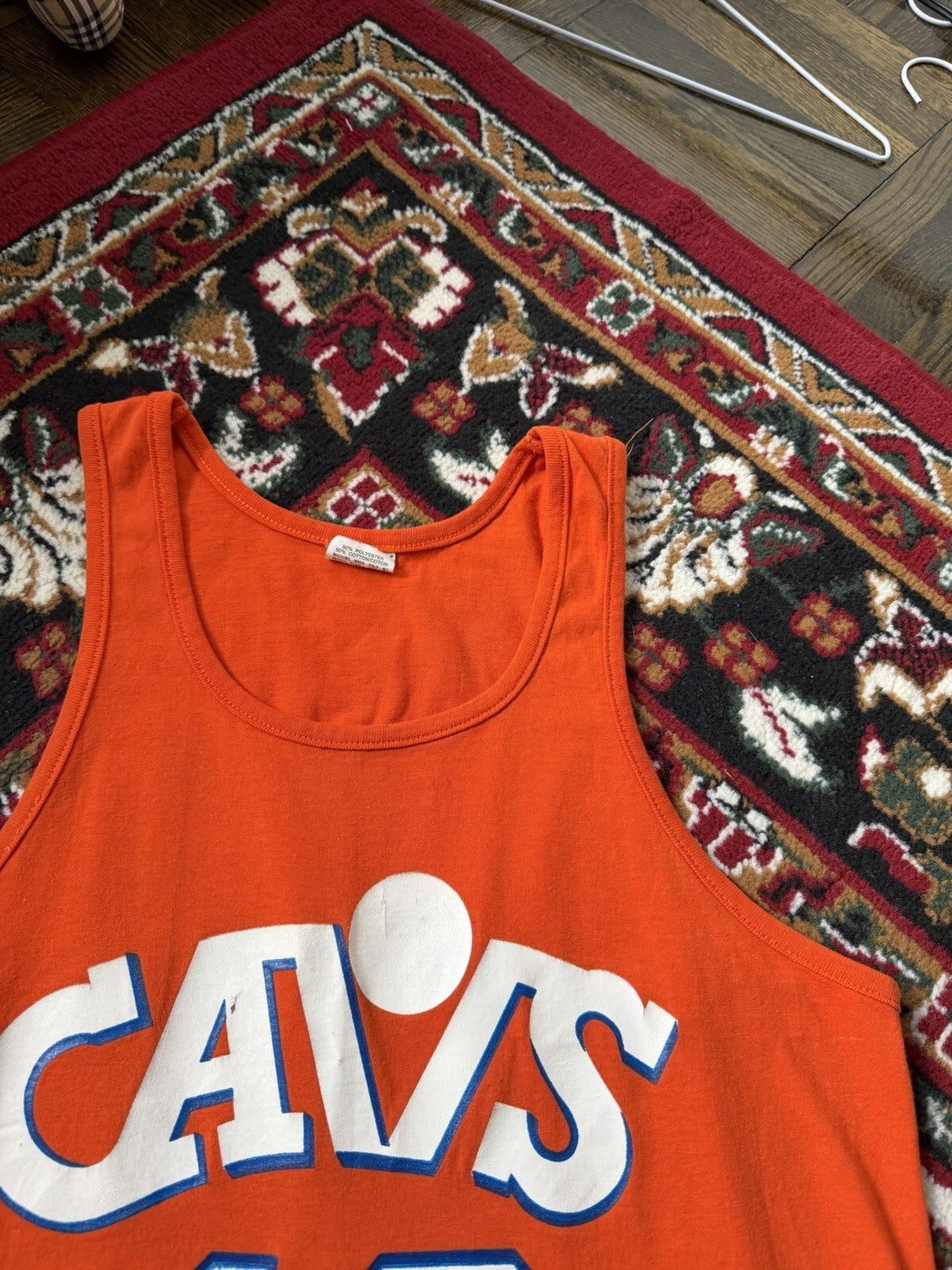80s Cleveland Cavaliers Brad Daugherty #43 Jersey M CAVS Sand Knit NBA USA