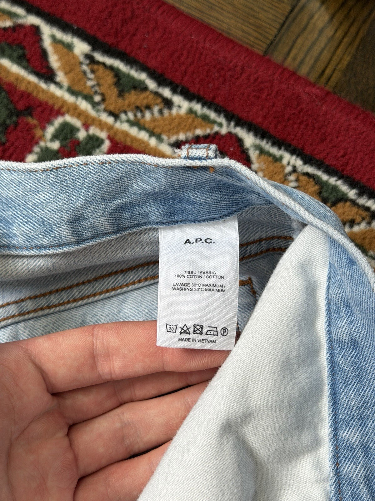 APC Petit New Standart Washed Blue Jeans Size 32 A.P.C Rue Madame Paris