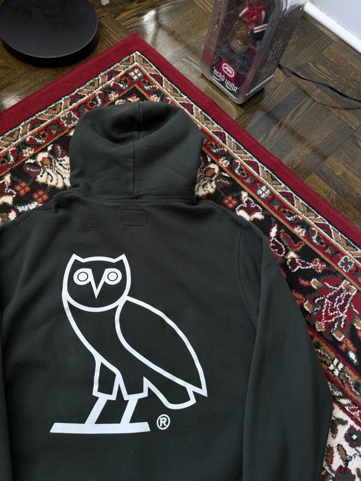 Roots x OVO Octobers Very Own Logo Green  Hoodie Size Medium