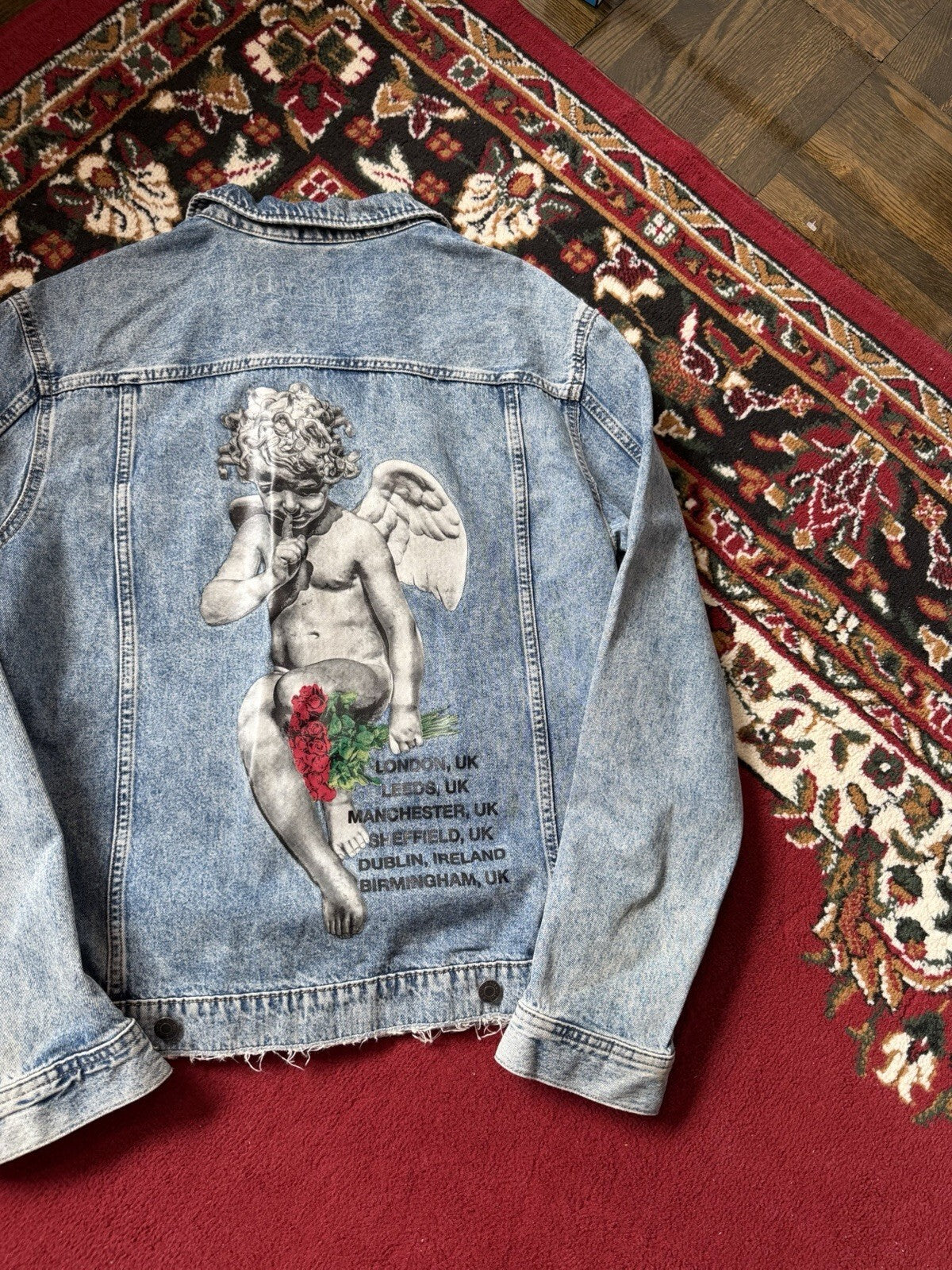 Limited Release H&M Young Thug 2018 Eurpoean Tour Cherub Denim Jacket Medium
