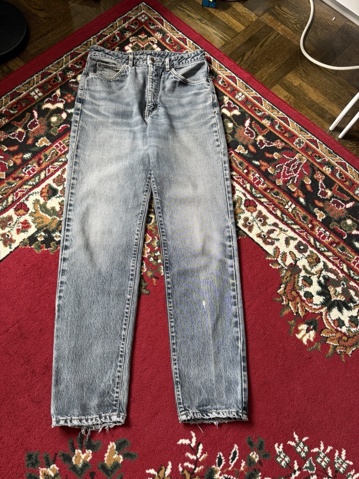 Vintage EDWIN London Slim Jeans | Size 33 x 32 | Washed Blue Japanese Denim