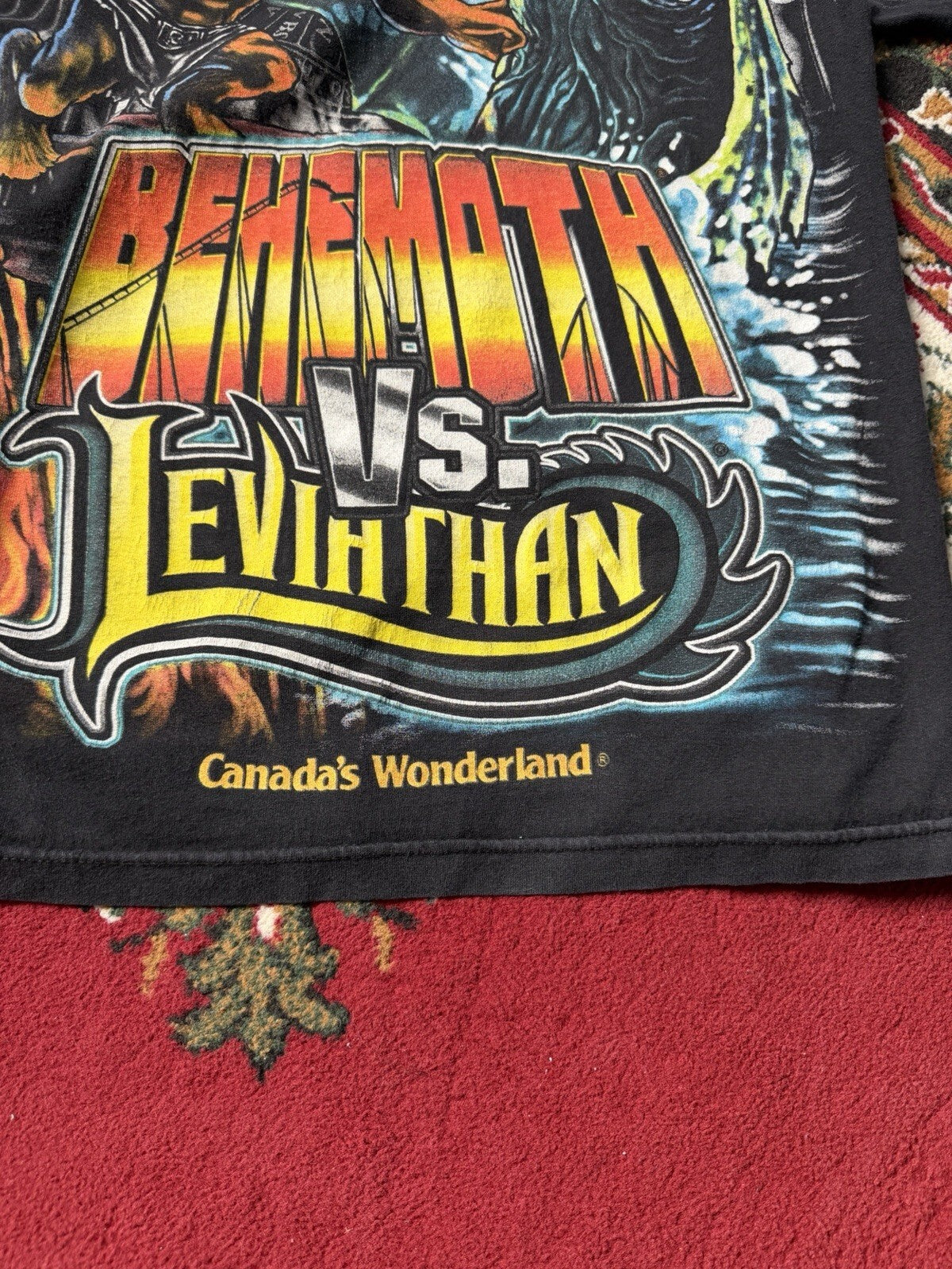 Canada’s Wonderland Theme Park T Shirt Adult Mens Sz M Behemoth & Leviathan Tee