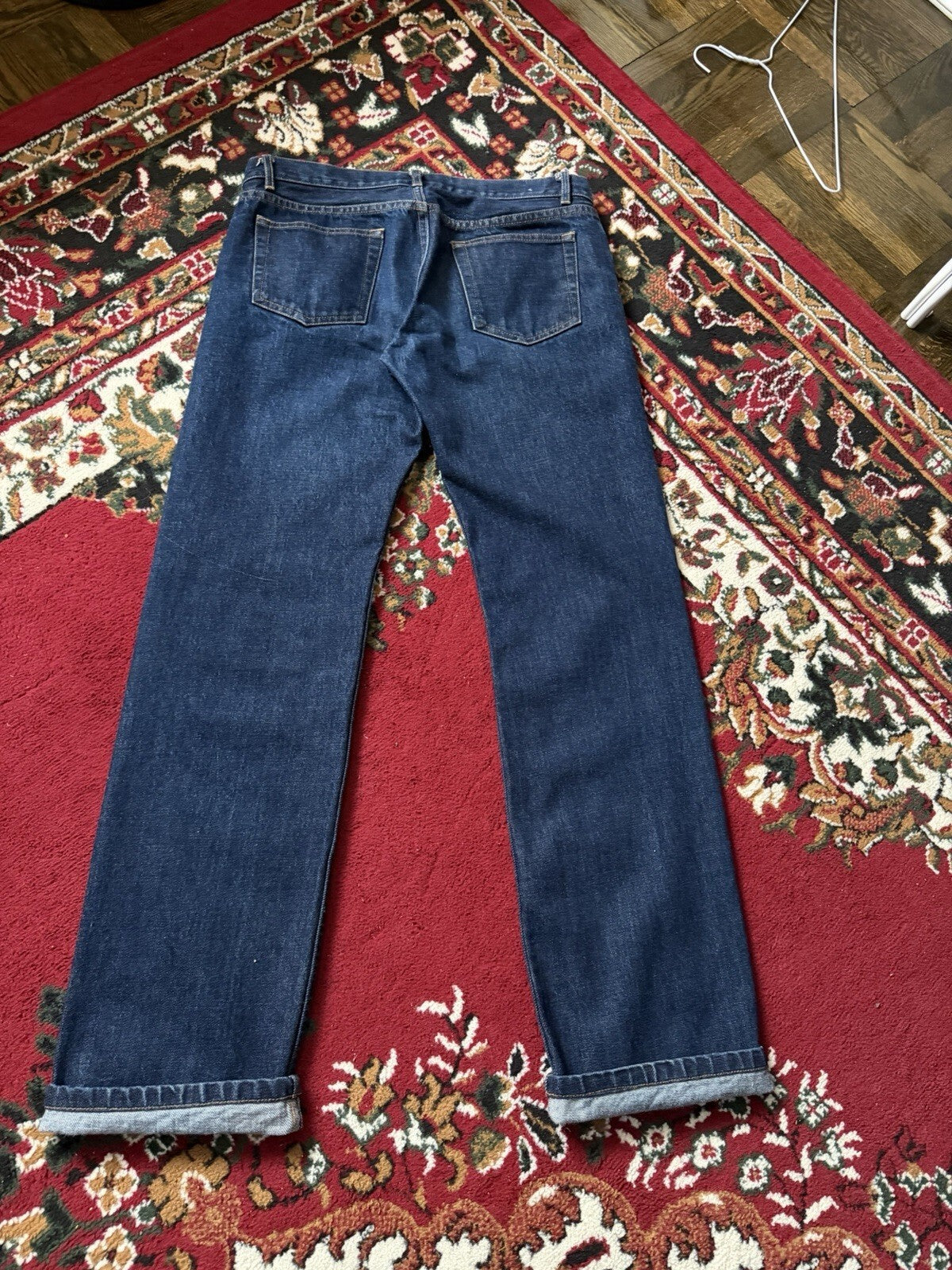APC Rue De Paris Hipster Men's Size 30 Red Selvedge Distressed Slim Jeans A.P.C