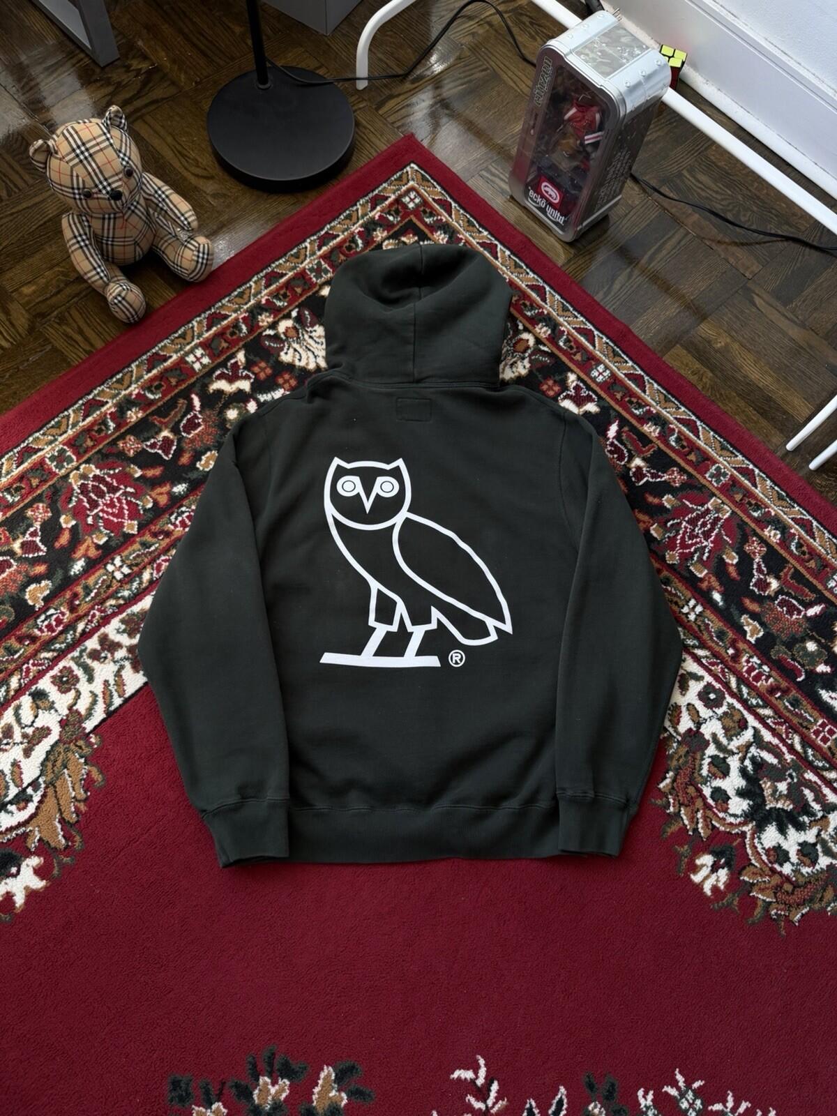 Roots x OVO Octobers Very Own Logo Green  Hoodie Size Medium