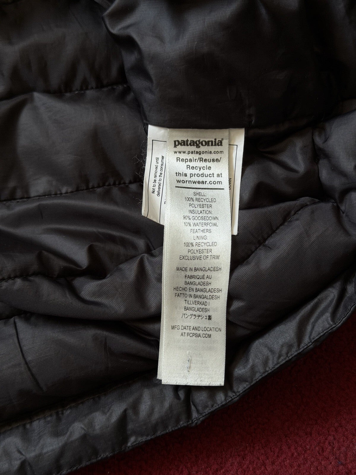 Patagonia Light Weight 800 Puffer Down Jacket Size XXL Mens