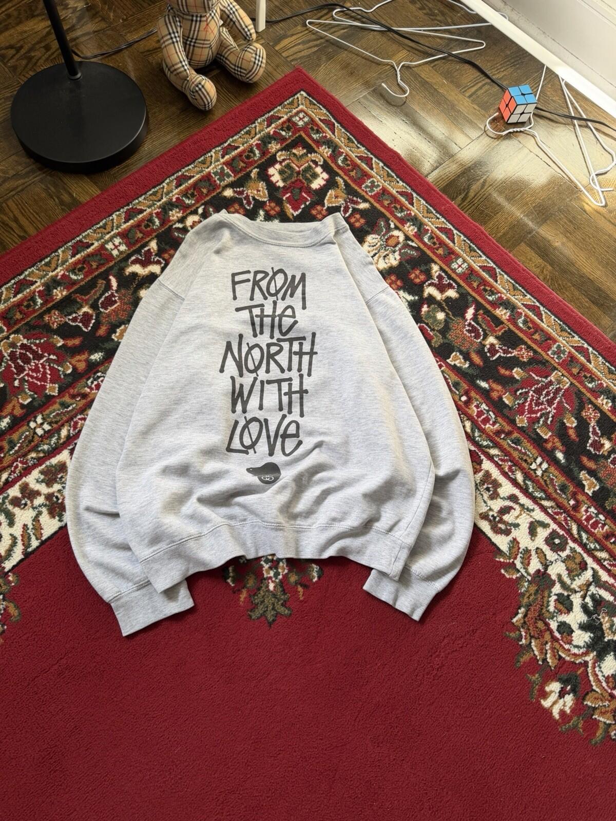 Stussy Canada 2011 Holiday Collection Sweatshirt Men's Sweater Size L Gray Color