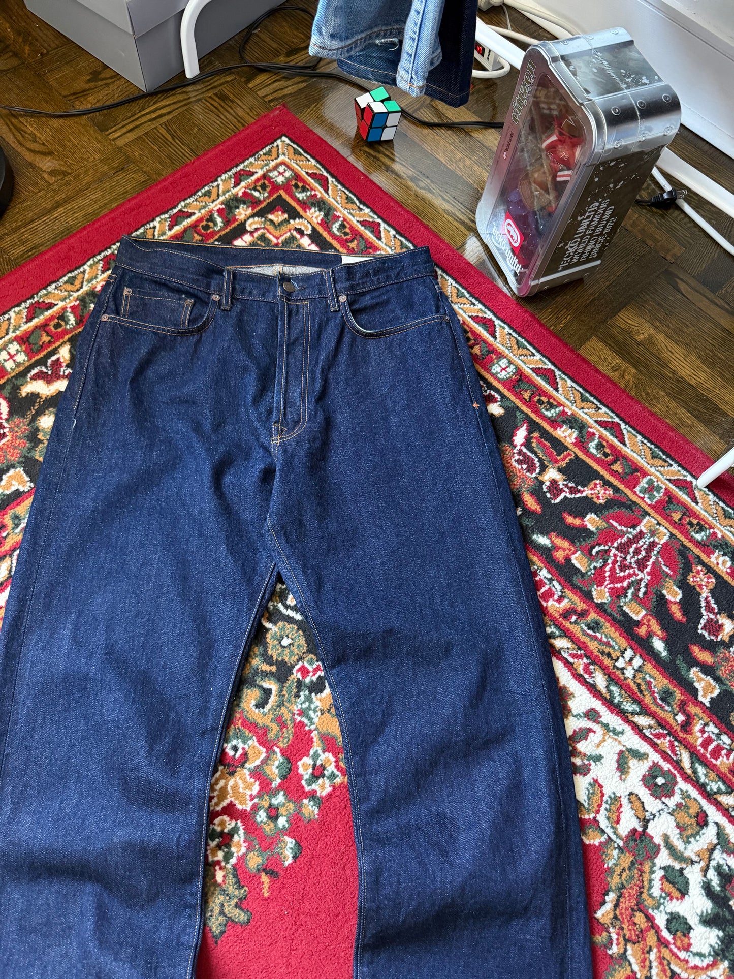 Imogene + Willie Mens Hank Straight Selvedge Raw Denim Jeans