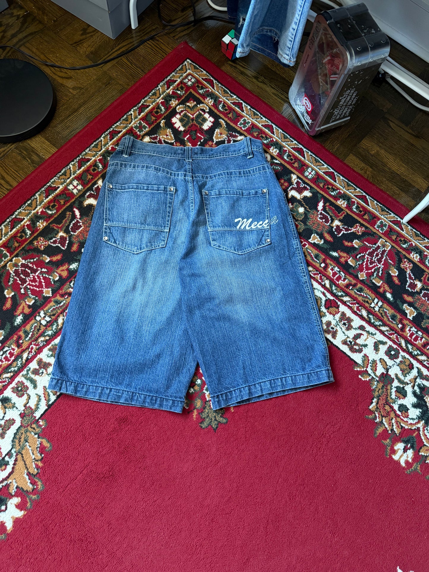 Y2K Baggy Mecca Denim Shorts - Jorts