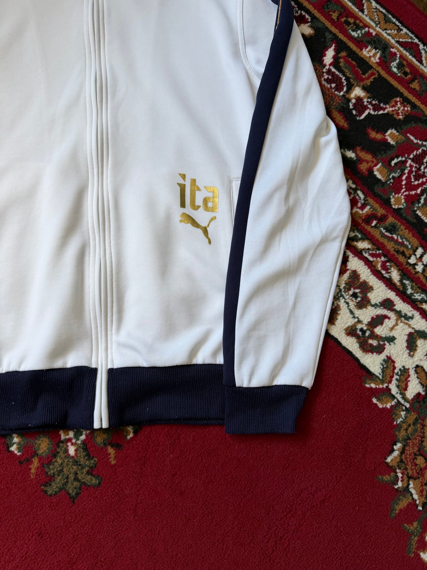 Puma Italy Vinatge Football / Soccer Track Zip Up Jacket