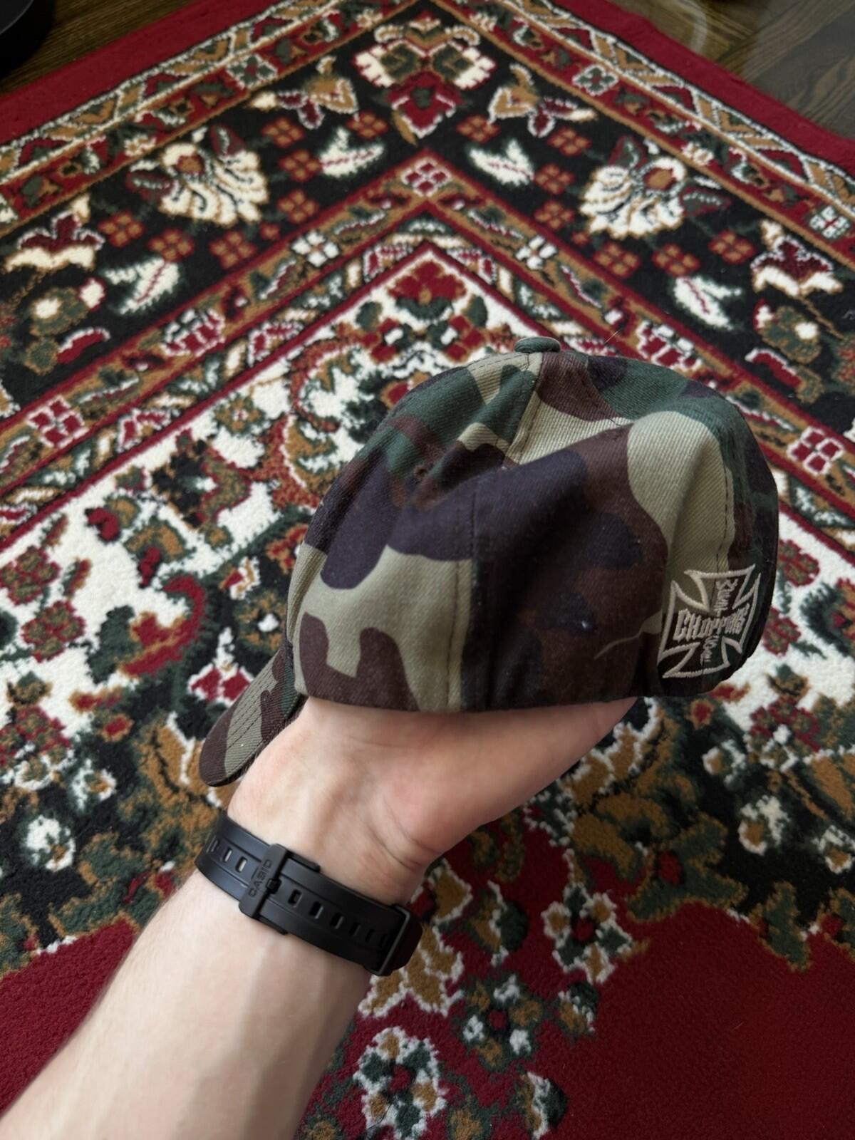 Y2K West Coast Choppers Vintage Camo Cap Hat Size OS