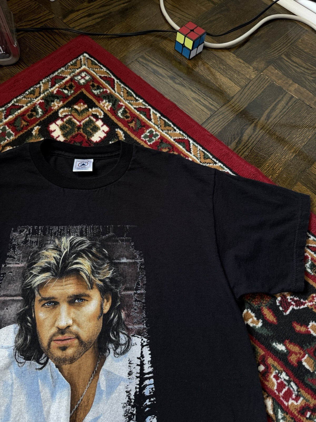 Vintage Billy Ray Cyrus 2001 Tour Black T-Shirt Mens Size Medium 00s