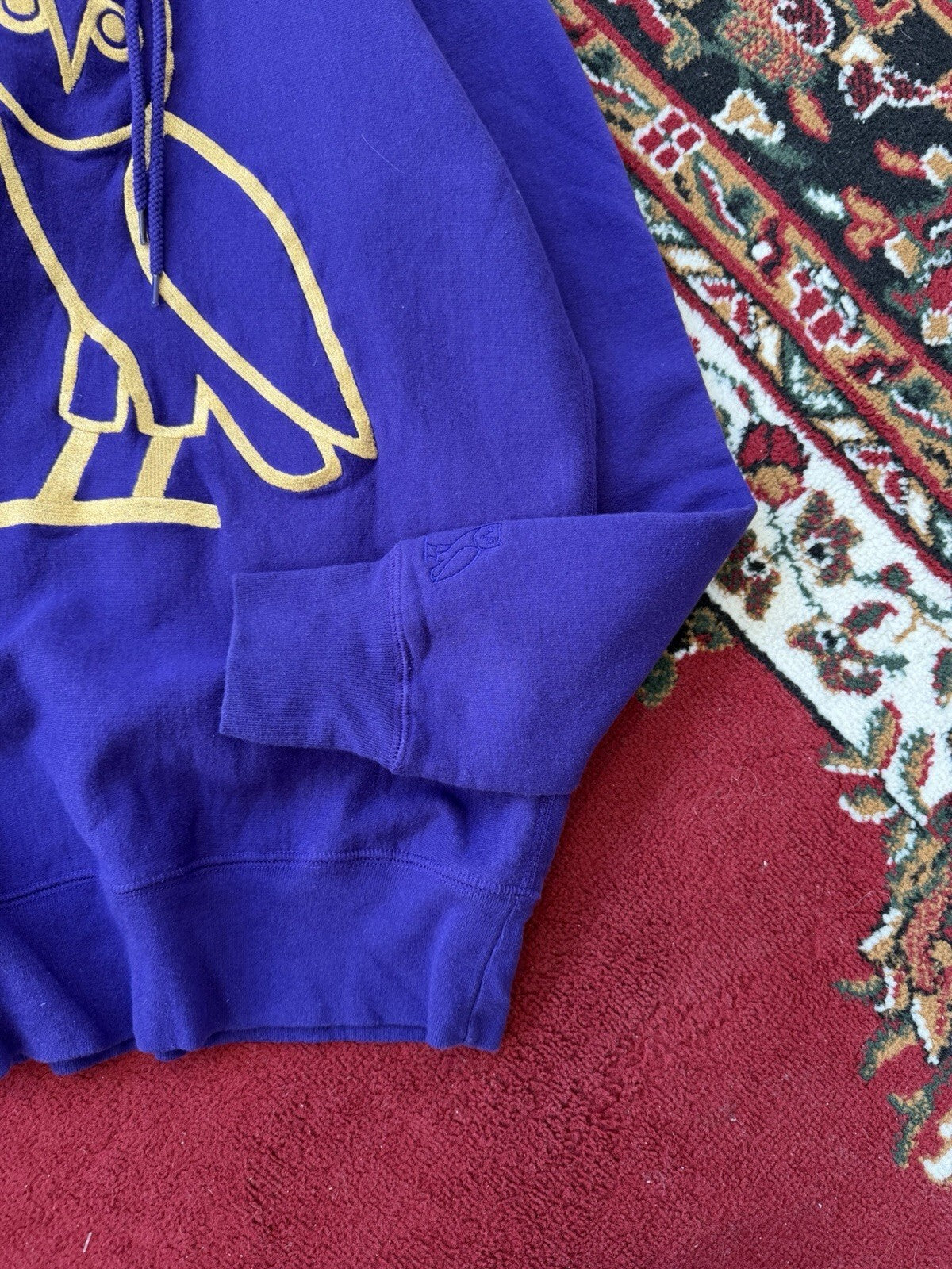 Octobers Very Own OG Purple & Gold Owl Hoodie Drake OVO READ DESCRIPTION