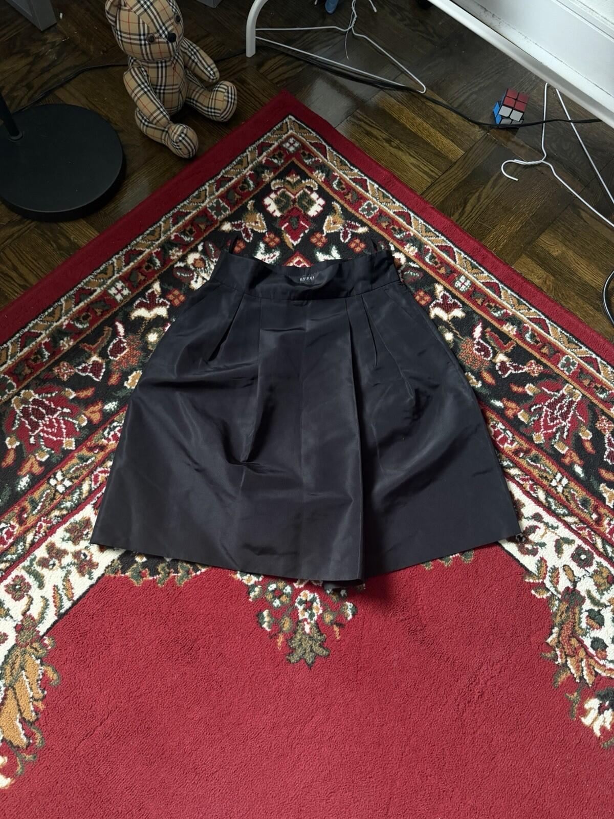 00s Gucci Seta Silk Nylon Skirt Size 42