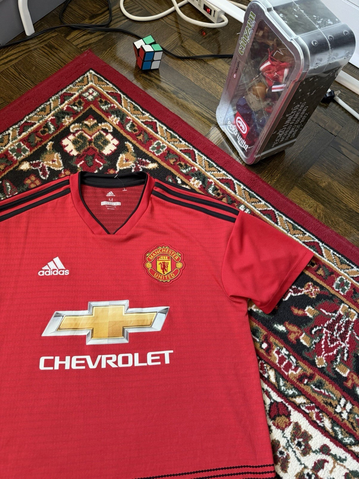 Manchester United Adidas 2018 - 2019 Home Football Jersey Soccer Shirt Authentic