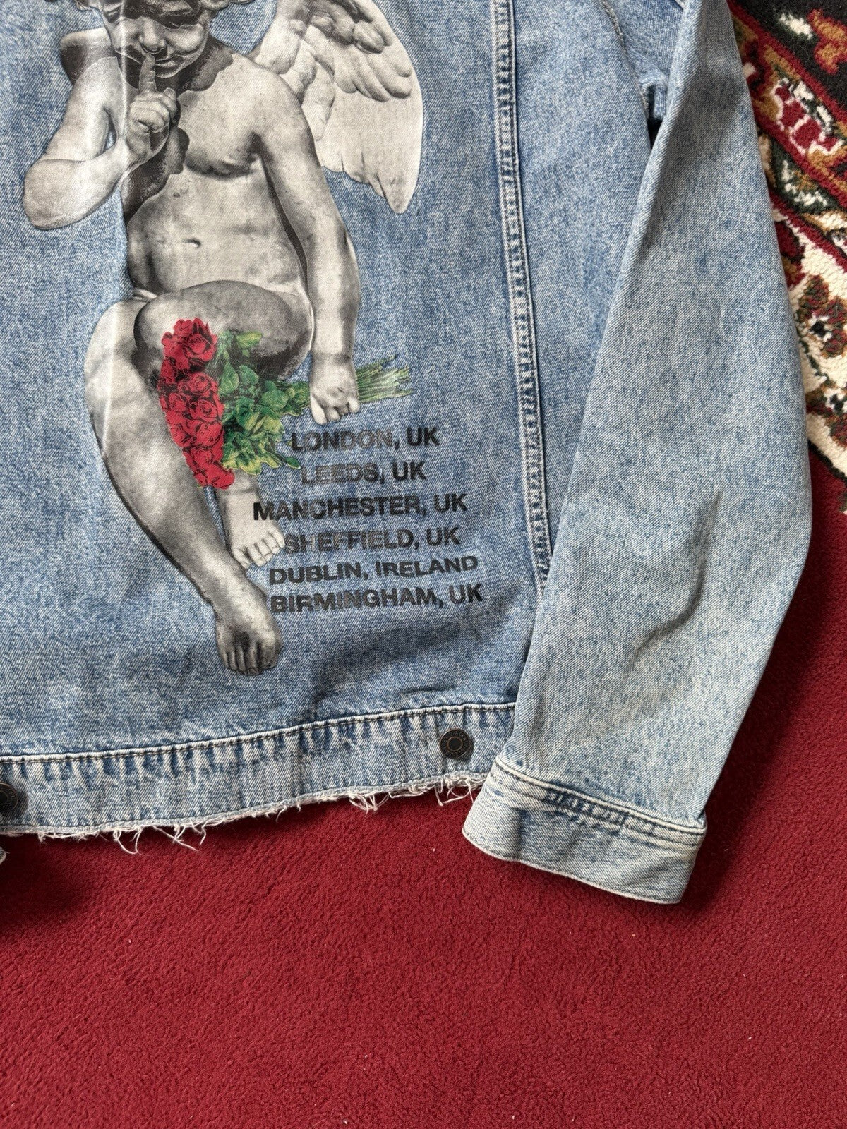 Limited Release H&M Young Thug 2018 Eurpoean Tour Cherub Denim Jacket Medium