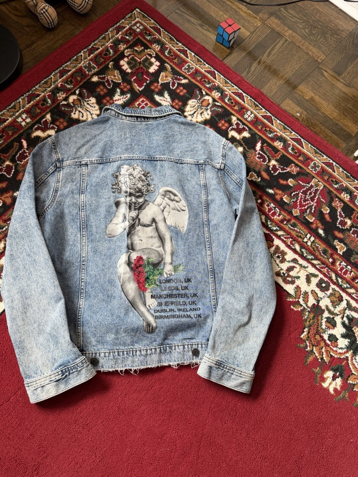 Limited Release H&M Young Thug 2018 Eurpoean Tour Cherub Denim Jacket Medium