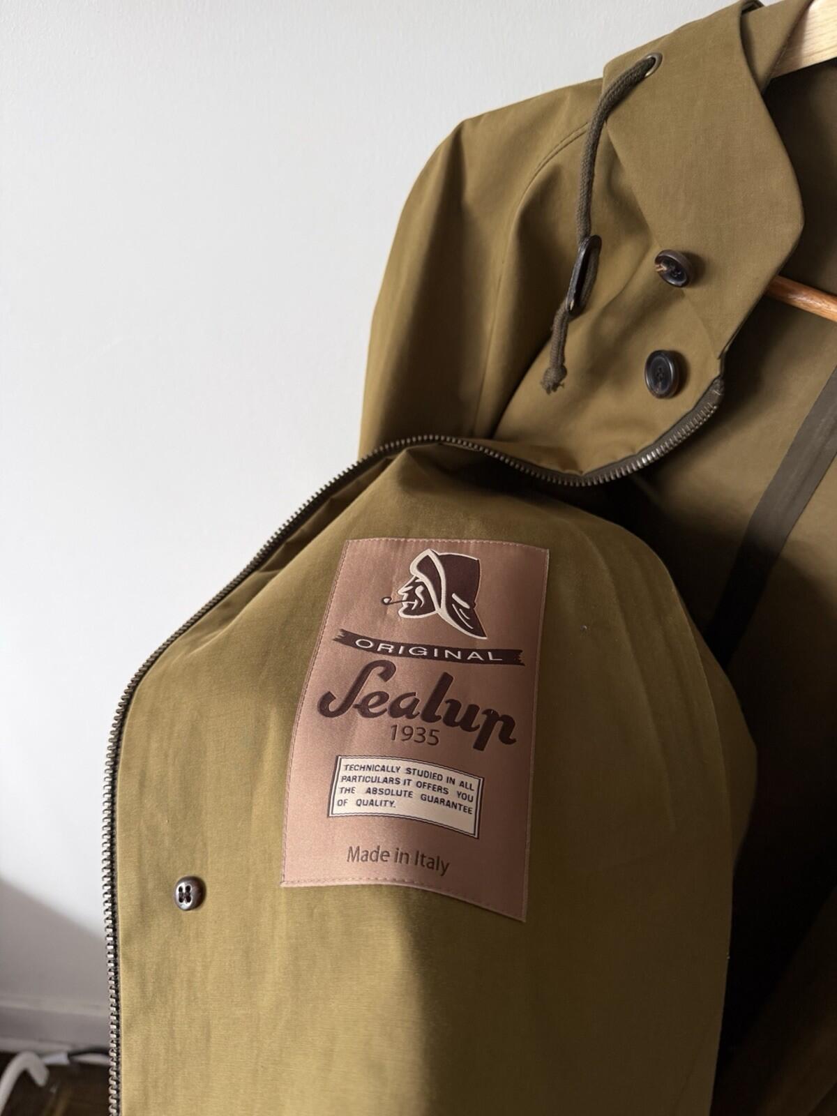 Comme des Garcons X Sealup Olive Membrane Parka / Raincoat Jacket Size M
