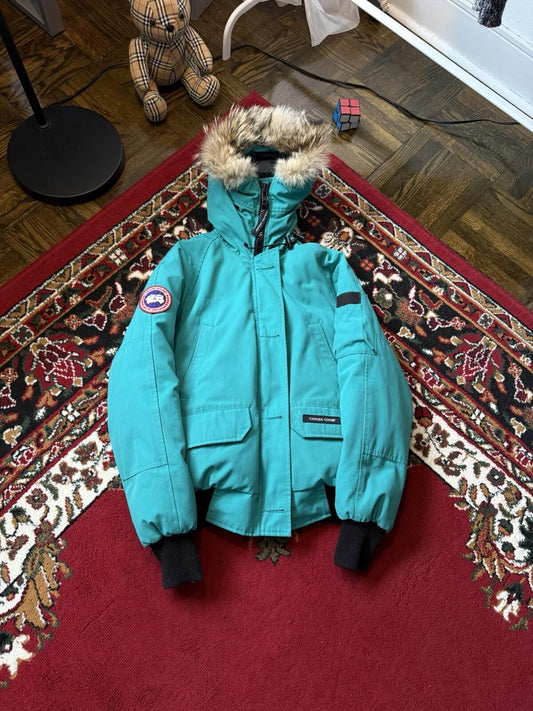 Canada Goose Chilliwack Bomber Jacket Womens Teal/Iceberg Winter Coat Parka