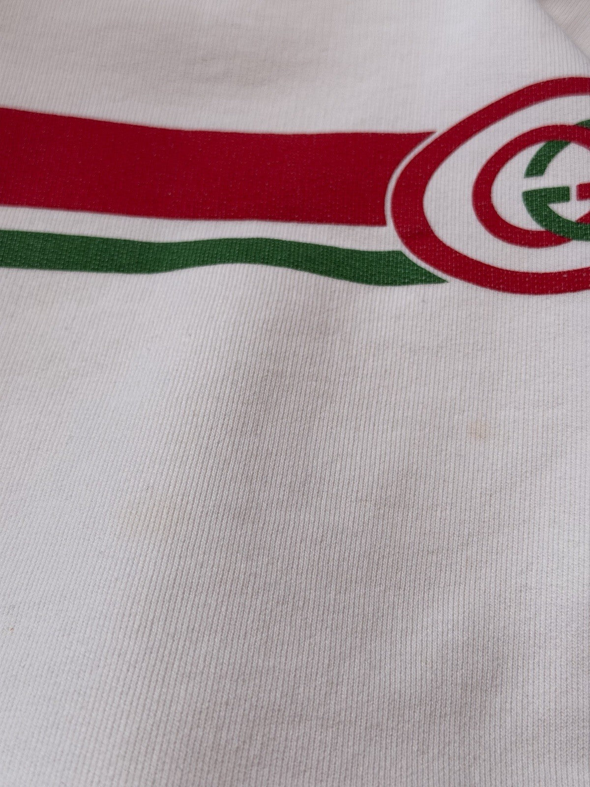 Gucci Interlocking G Sweatshirt Size S Beige Red Green Mens