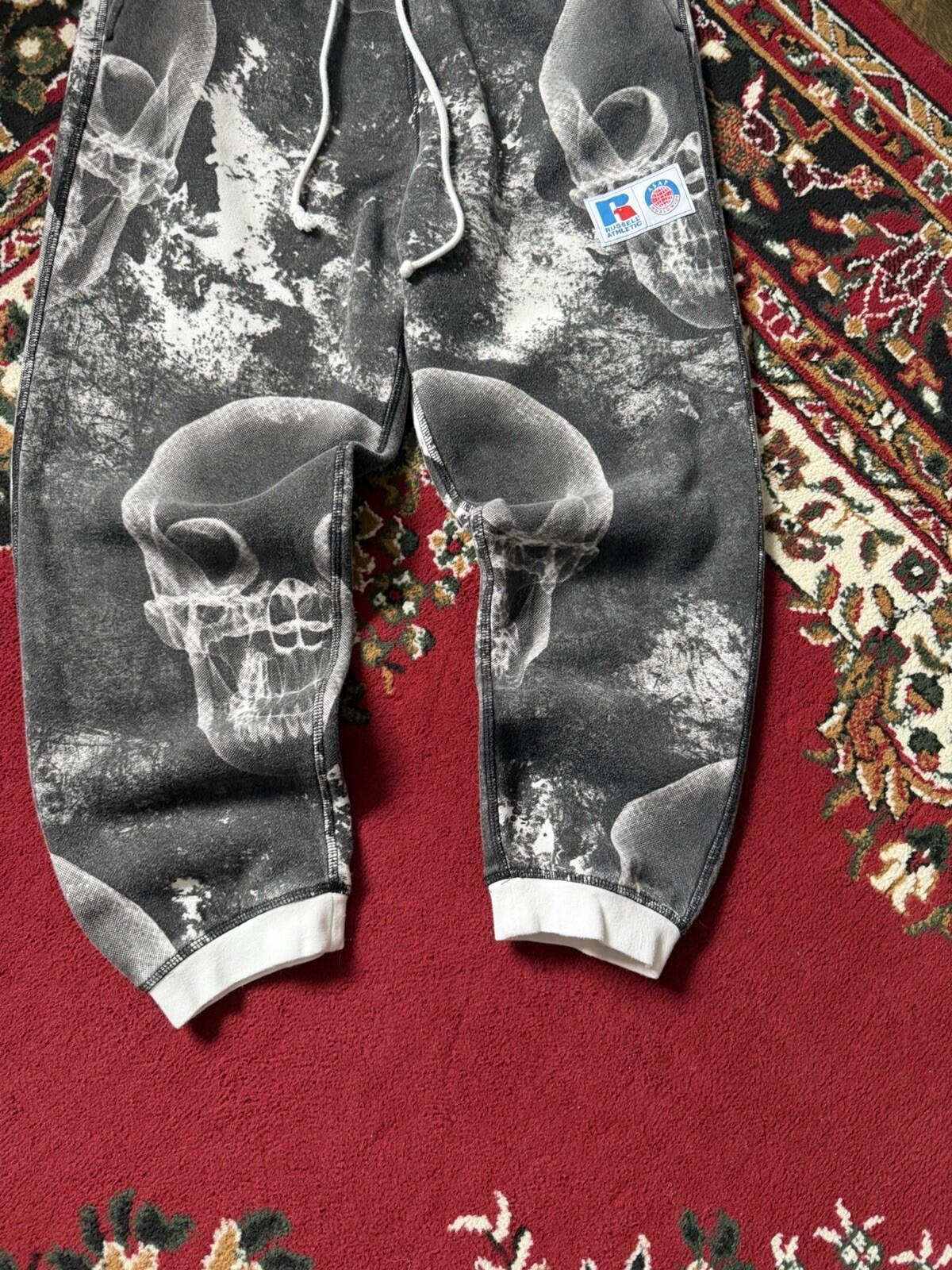 ASAP Worldwide X Russell Athletic Sweatpants White/Black Men’s Size Medium