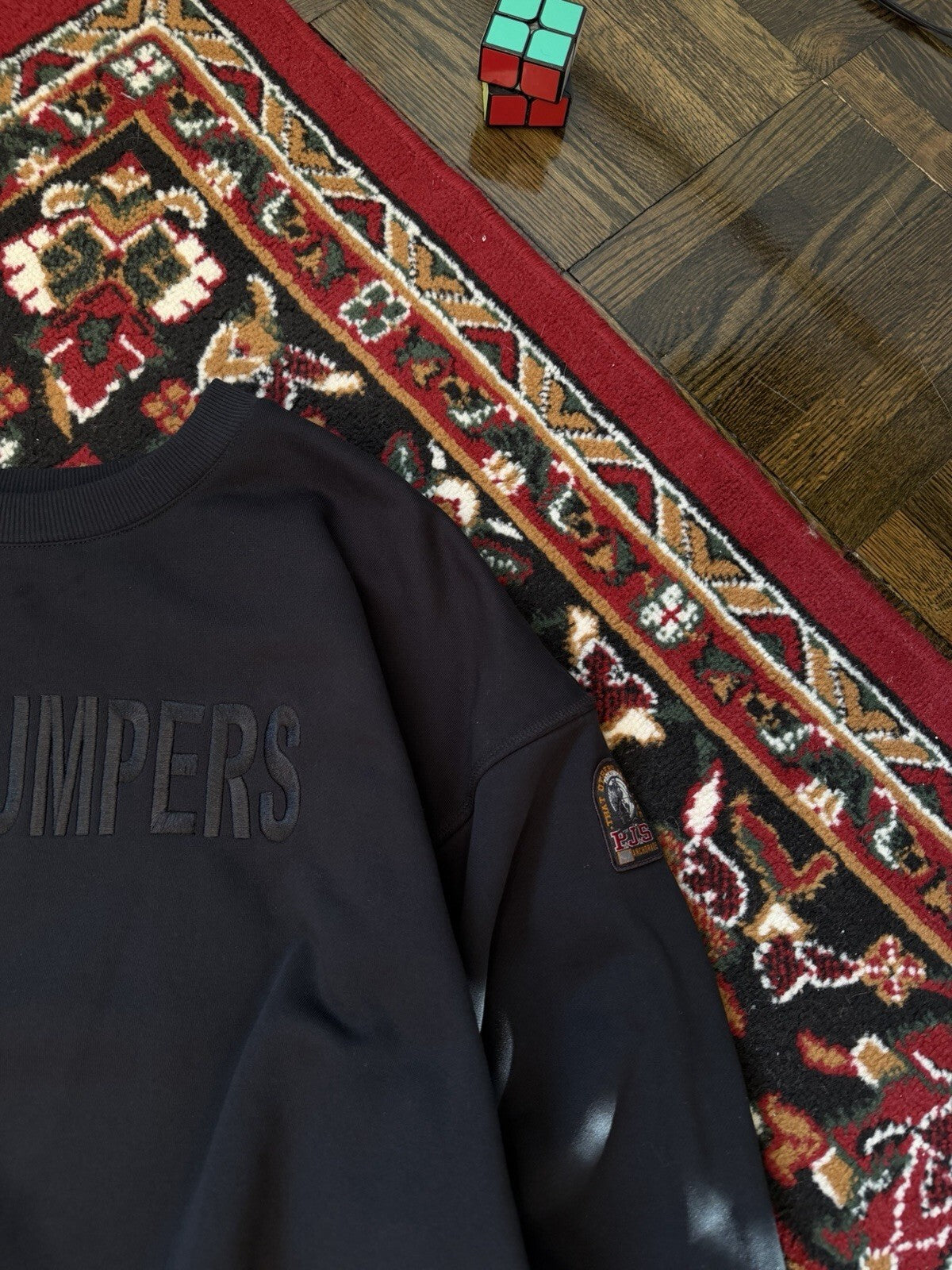 Parajampers Logo Basic Crewneck Sweatshirt Patched Sweater Womens