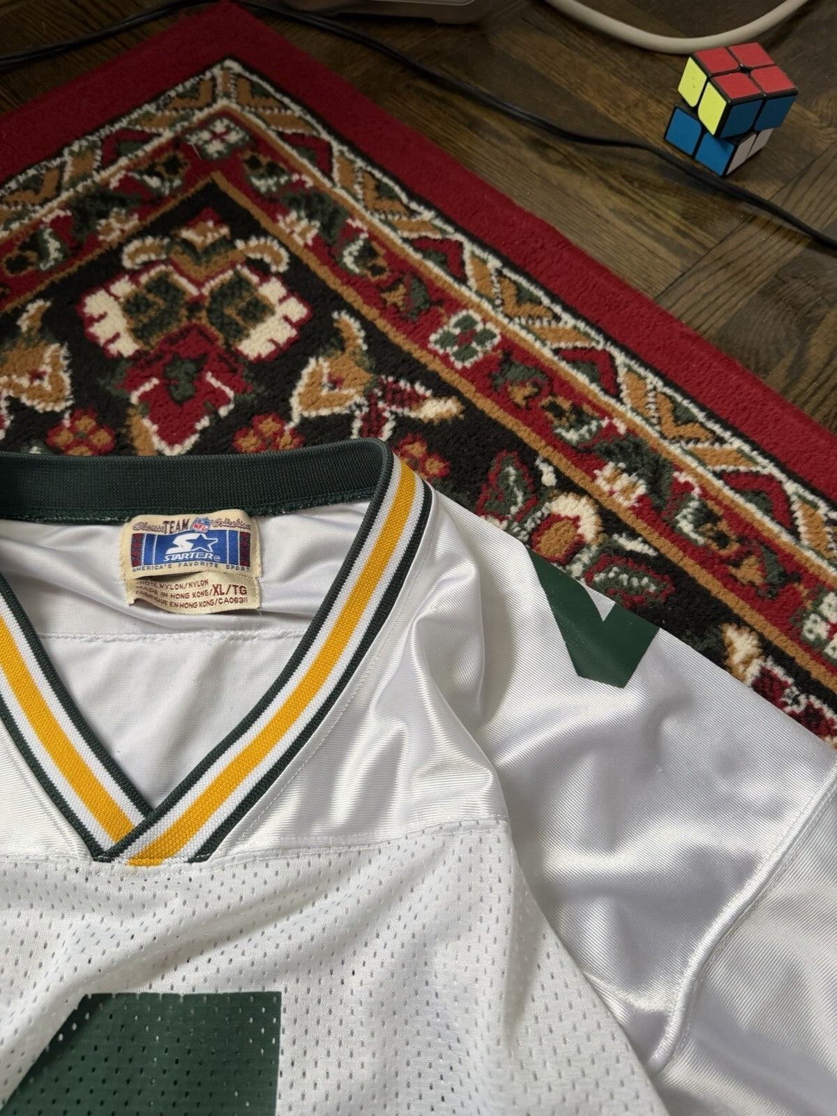 Green Bay Packers Brett Favre Vintage Starter NFL Jersey Size XL White