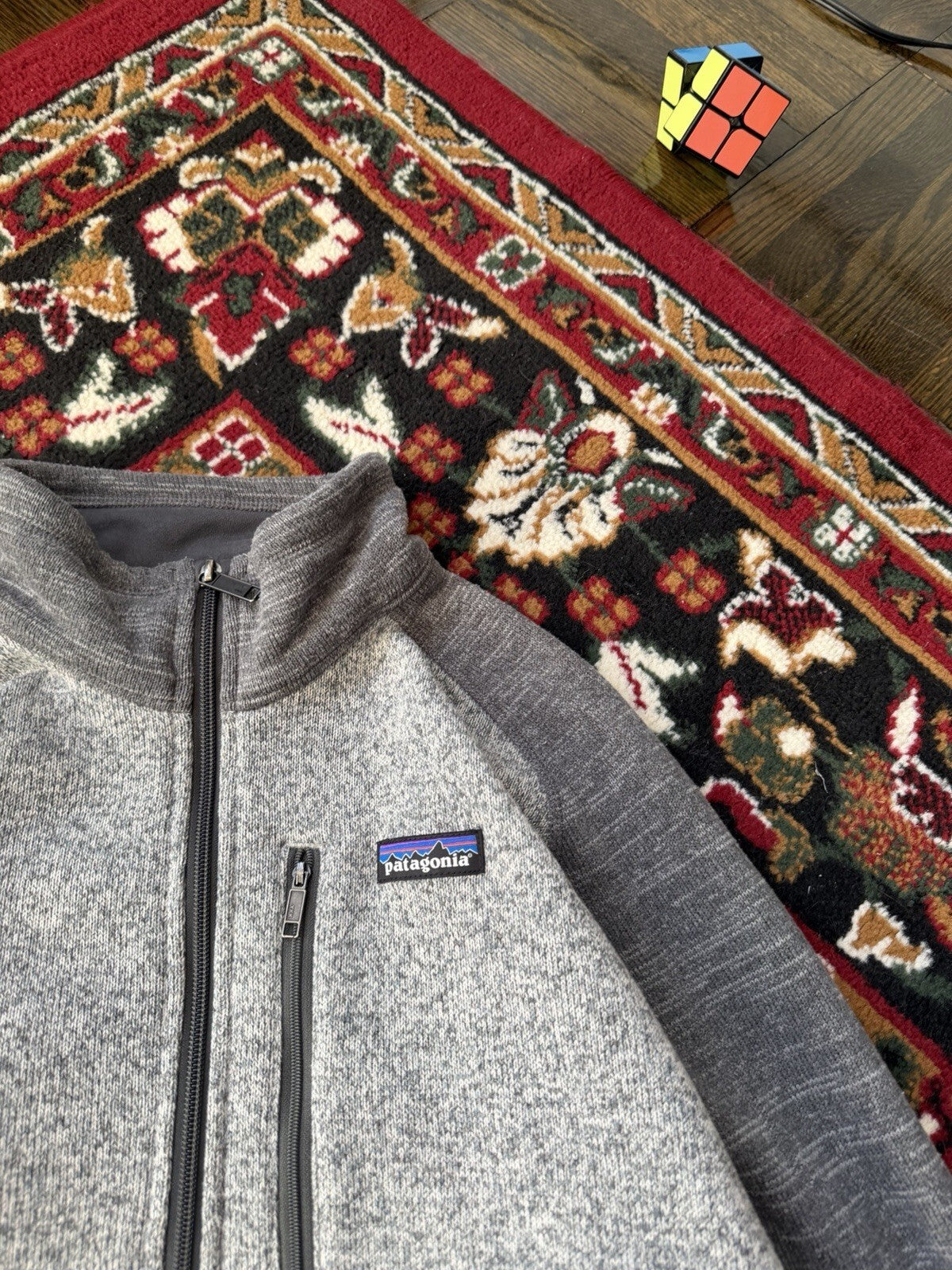 Patagonia Jacket Mens Large Gray Better Sweater Fleece Outdoor 1/4 Quarter Zip