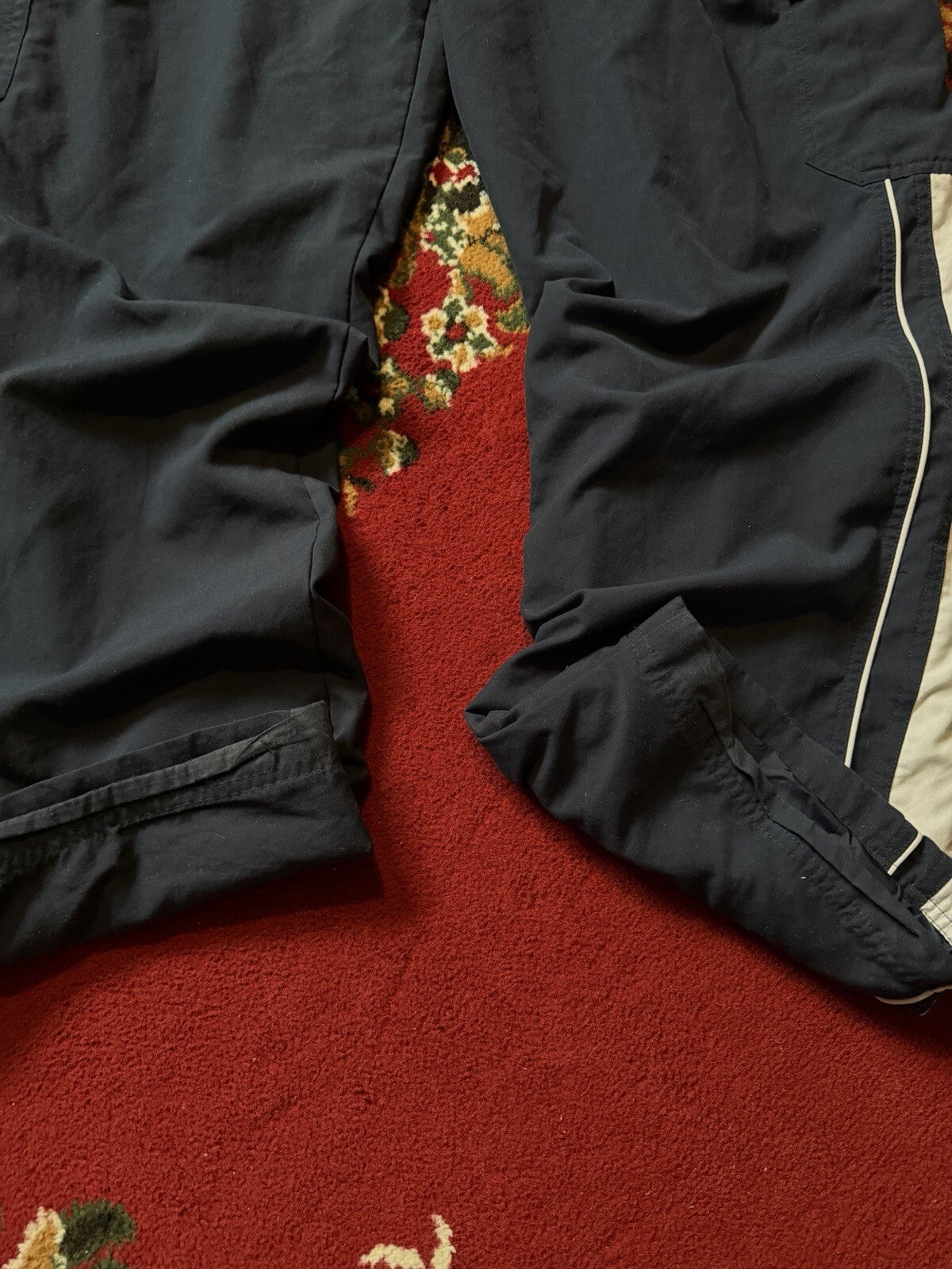 Y2K Nike Cargo Nylon Pants Navy Blue Vintage Mens Size XL