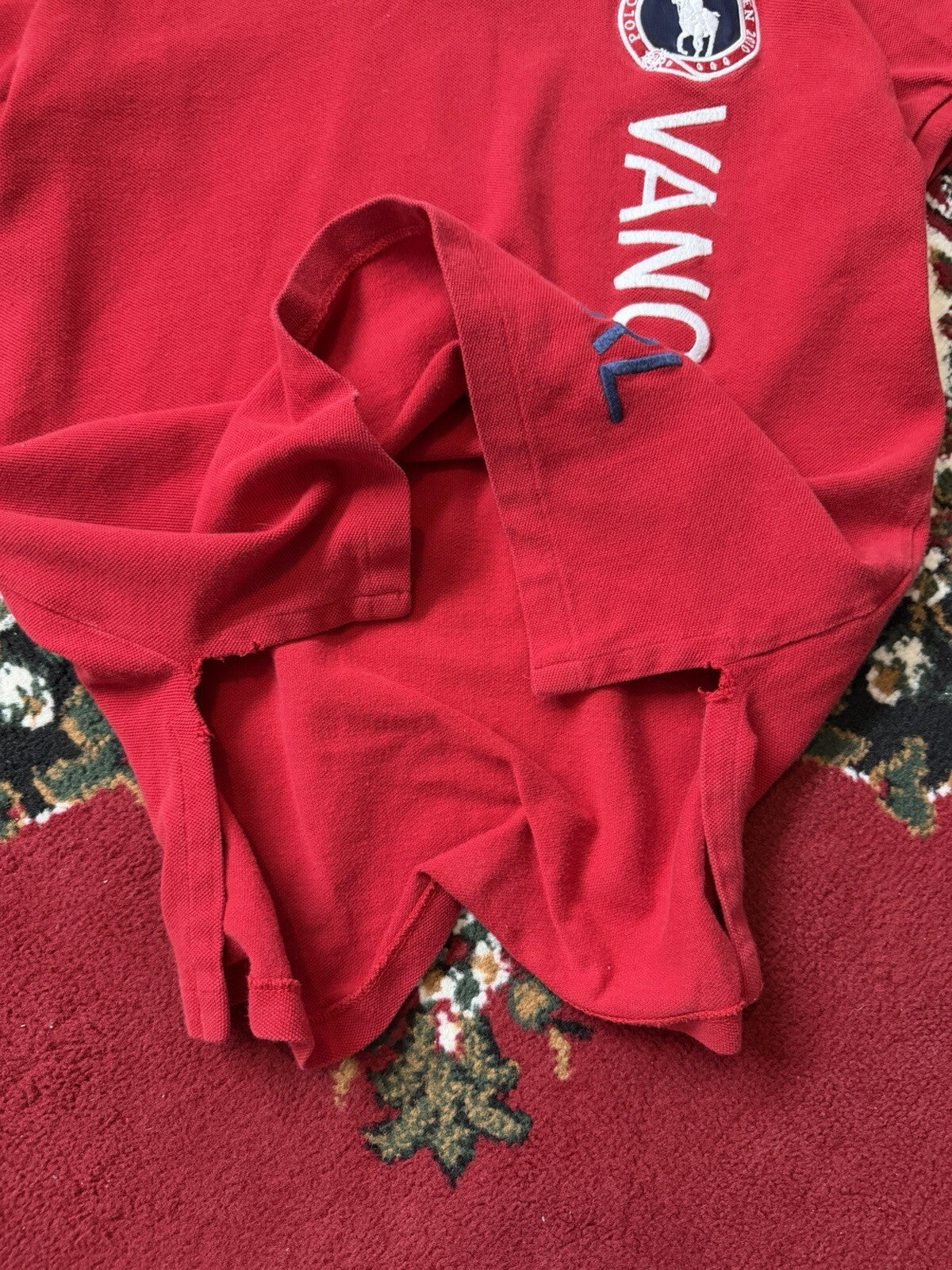 Polo Ralph Lauren Shirt Size S Custom Fit Red Team USA Vancouver Olympic 2010Y2K
