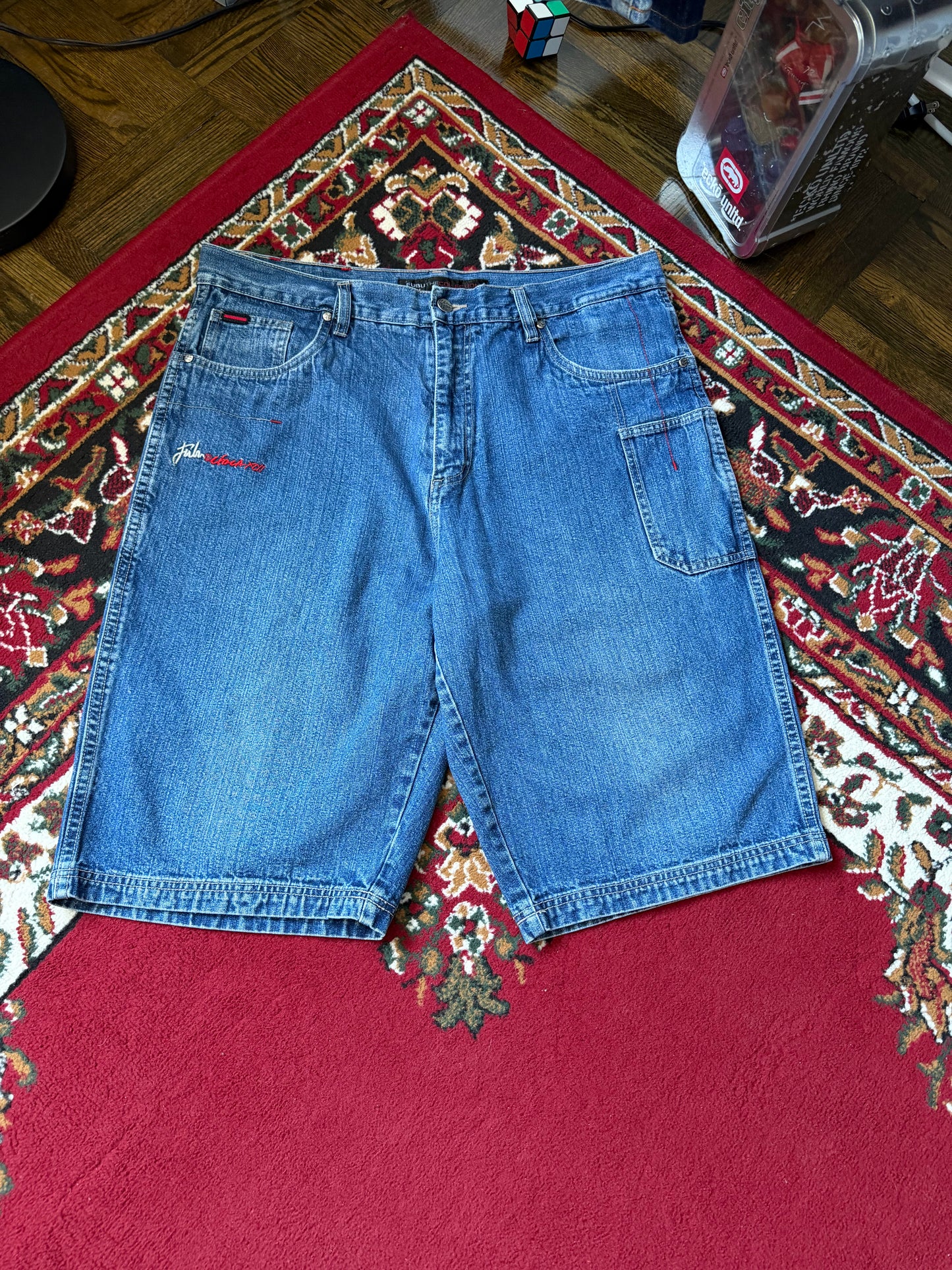 Y2K Fubu Circa Baggy Denim Shorts - Jorts
