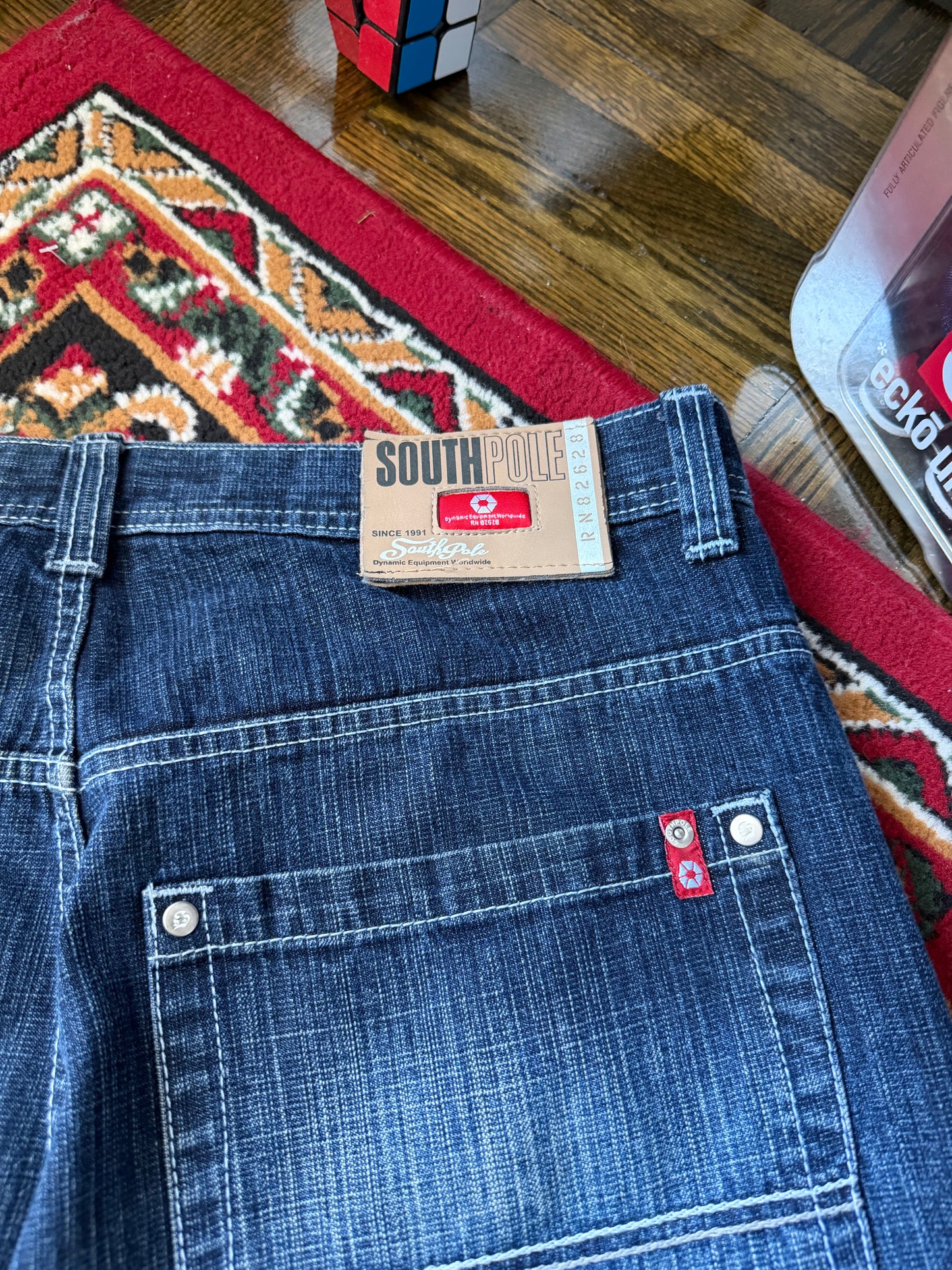 Y2K South Pole Washed Baggy Jeans