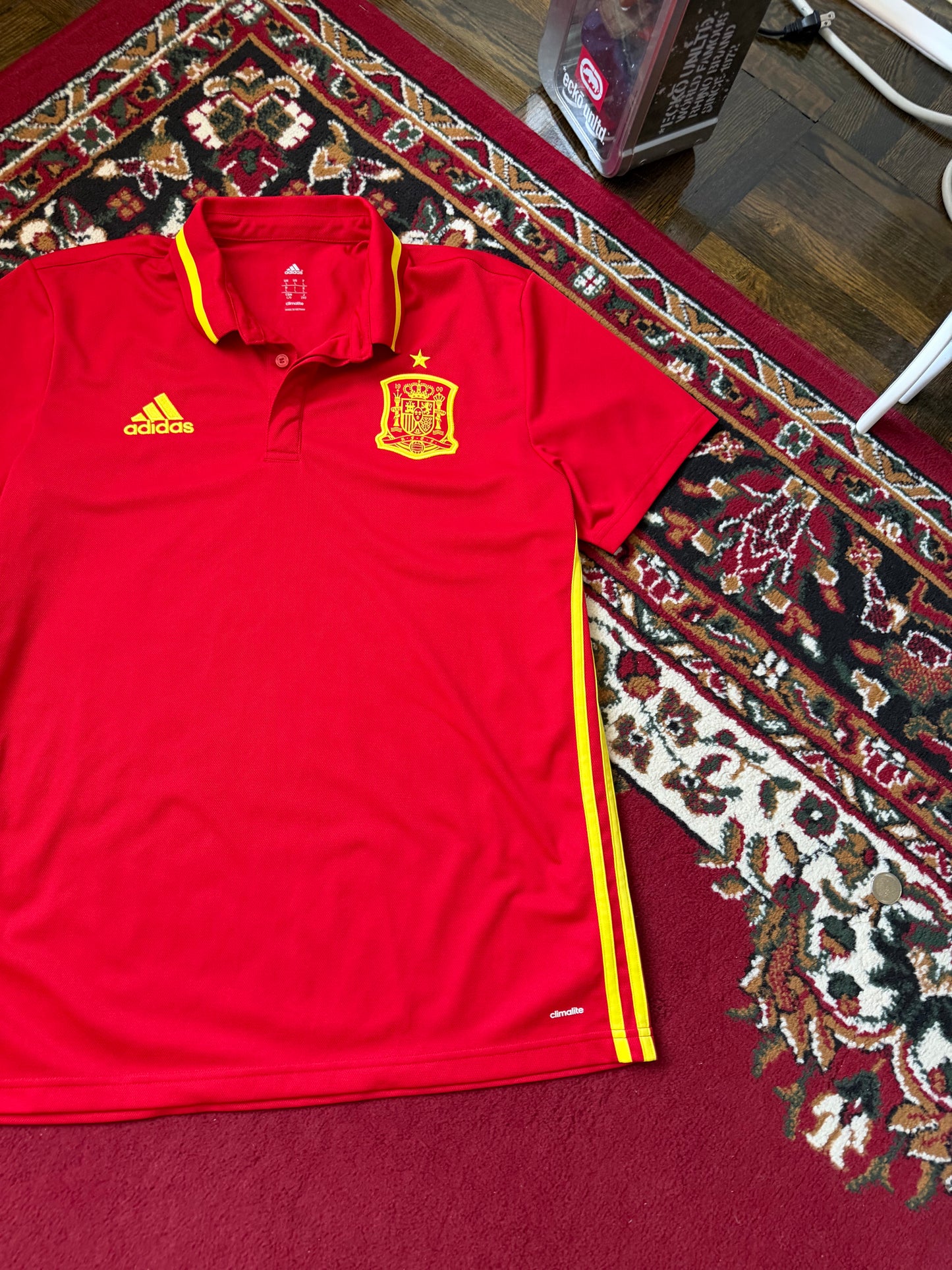 Spain Adidas Football / Soccer Jersey Red