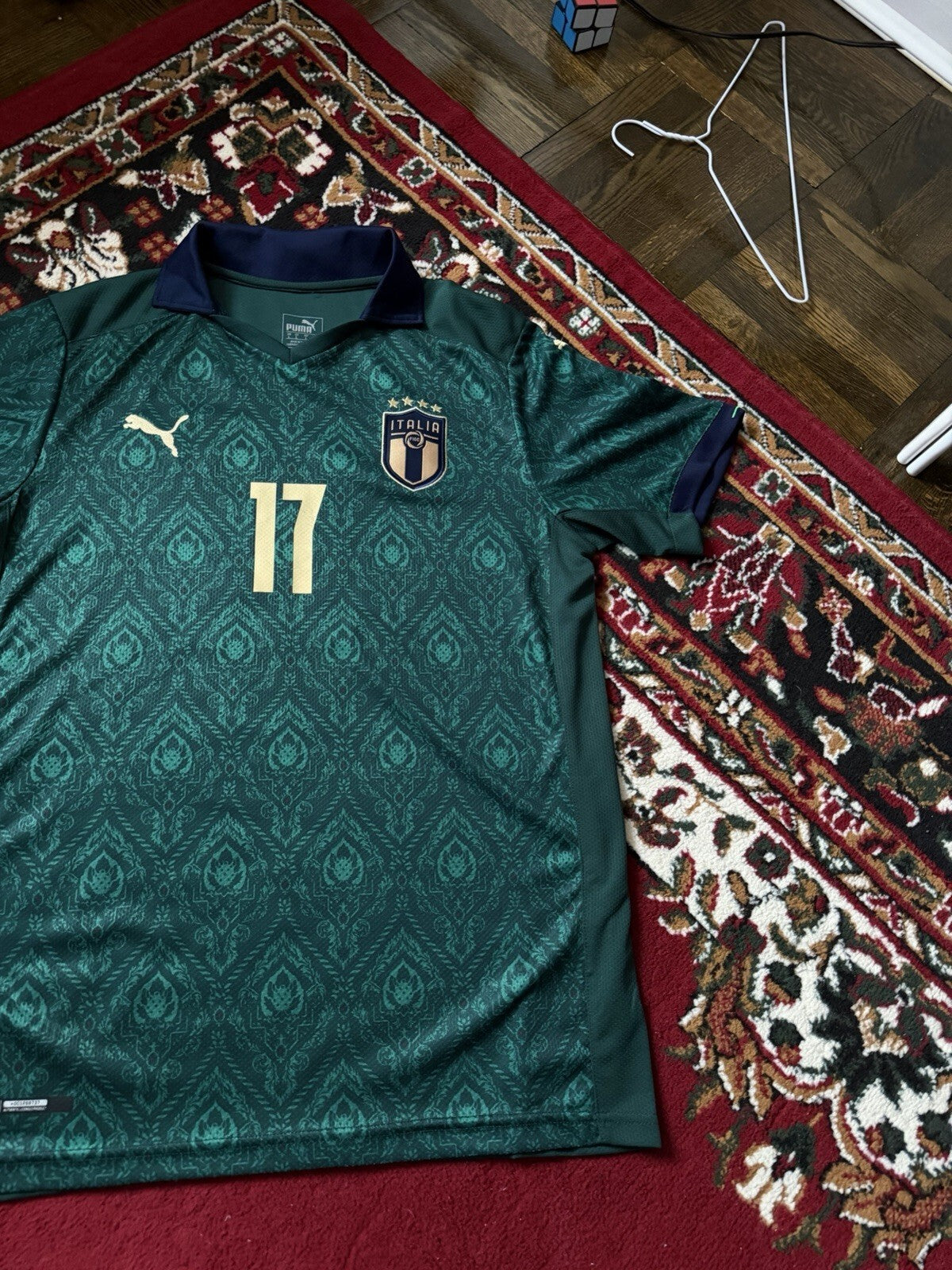 2019-20 Puma Italy Football T-Shirt Ciro Immobile #17 Size L