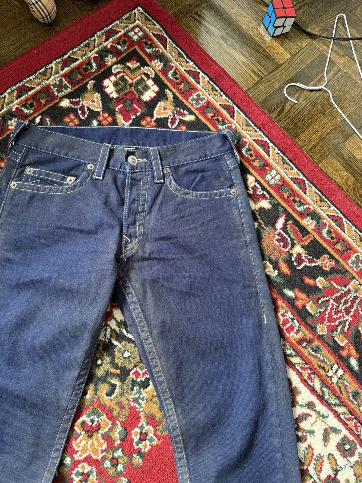 Vintage True Religion Jackson Pants Men Size 32 Blue 90s Y2K