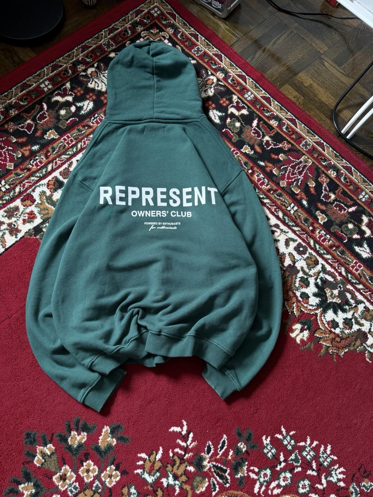Represent Blanks Owners' Club Green Hoodie Size XL