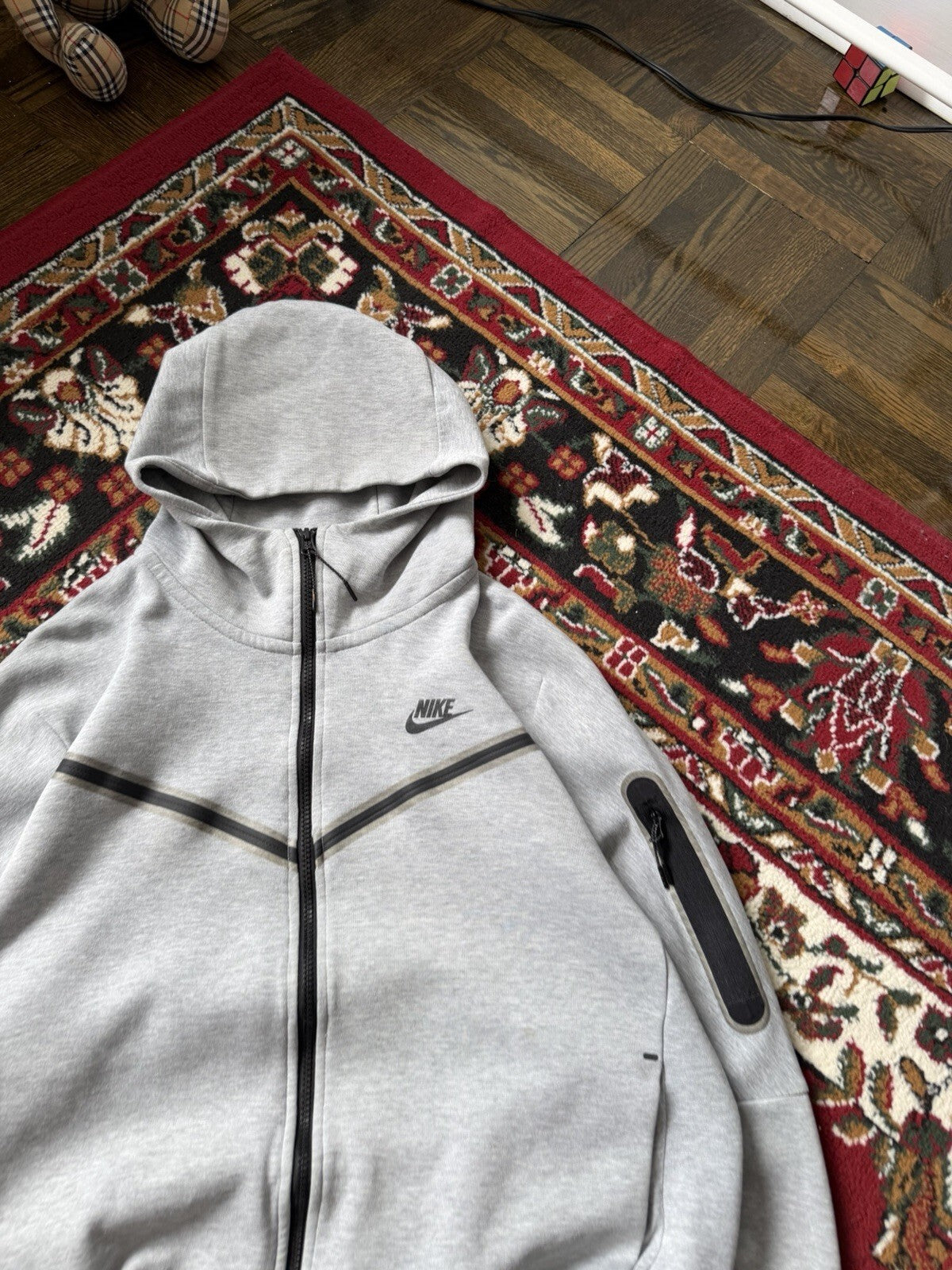 Nike Tech Fleece Zip Hoodie Mens Large Full Zip Sweatshirt CU4489-063