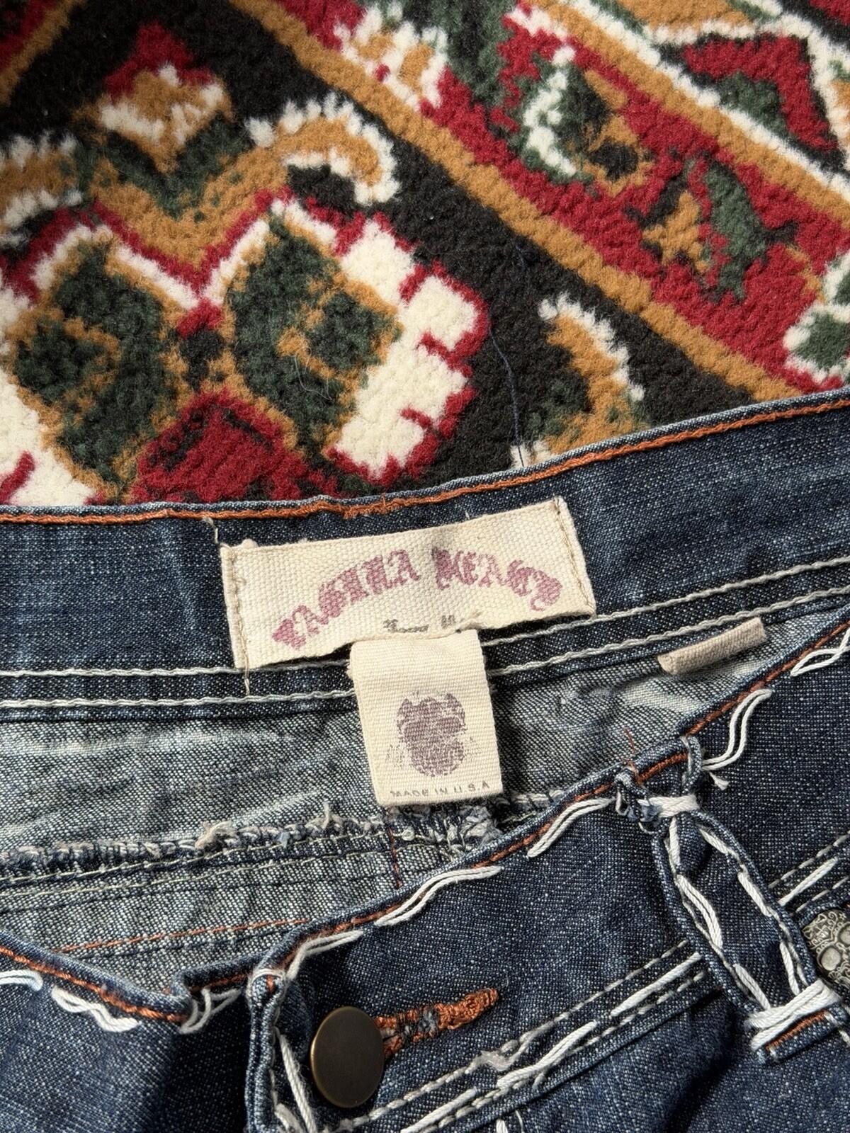 Laguna Beach Jeans Size 36 Mens Bootcut Skulls Embroidered Vintage Made in USA