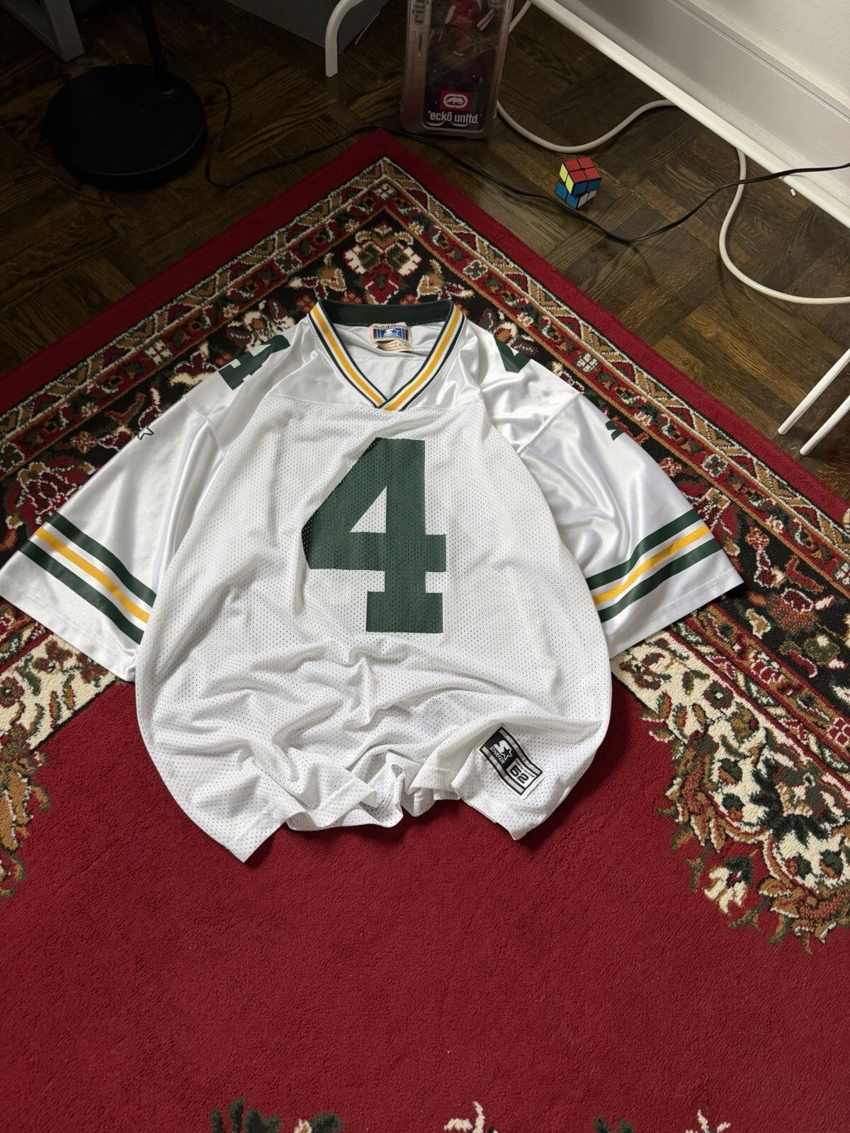 Green Bay Packers Brett Favre Vintage Starter NFL Jersey Size XL White
