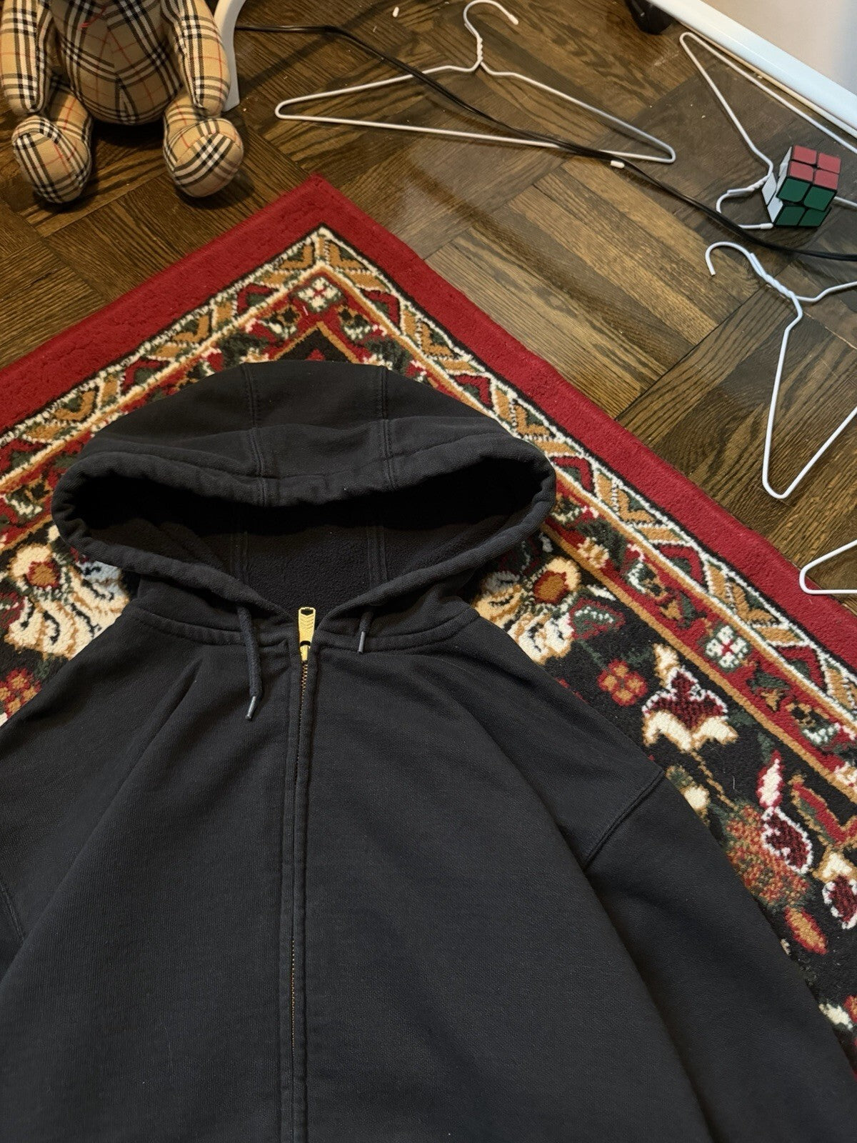 Vintage Carhartt Loose Fit Full Zip Hoodie Size L Mens 00s