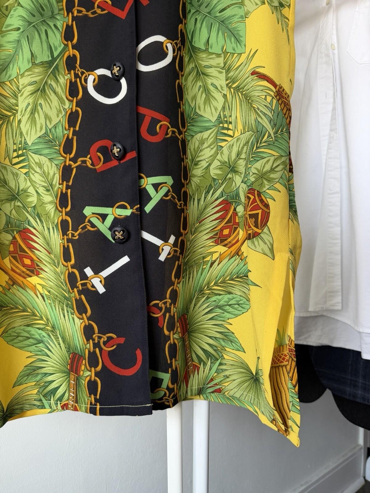 TOKYO BLOUSE SPORTS Jungle Graphic Sleeveless Shirt Made in Japan Size M