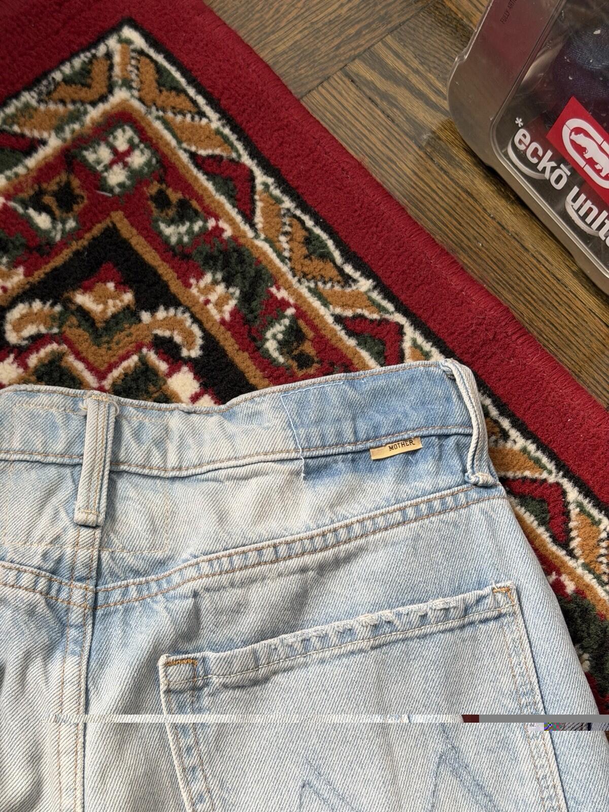 MOTHER Superior ‘The Spinner Zip Sneak’ Wide Denim Jeans Pedal Faster 26