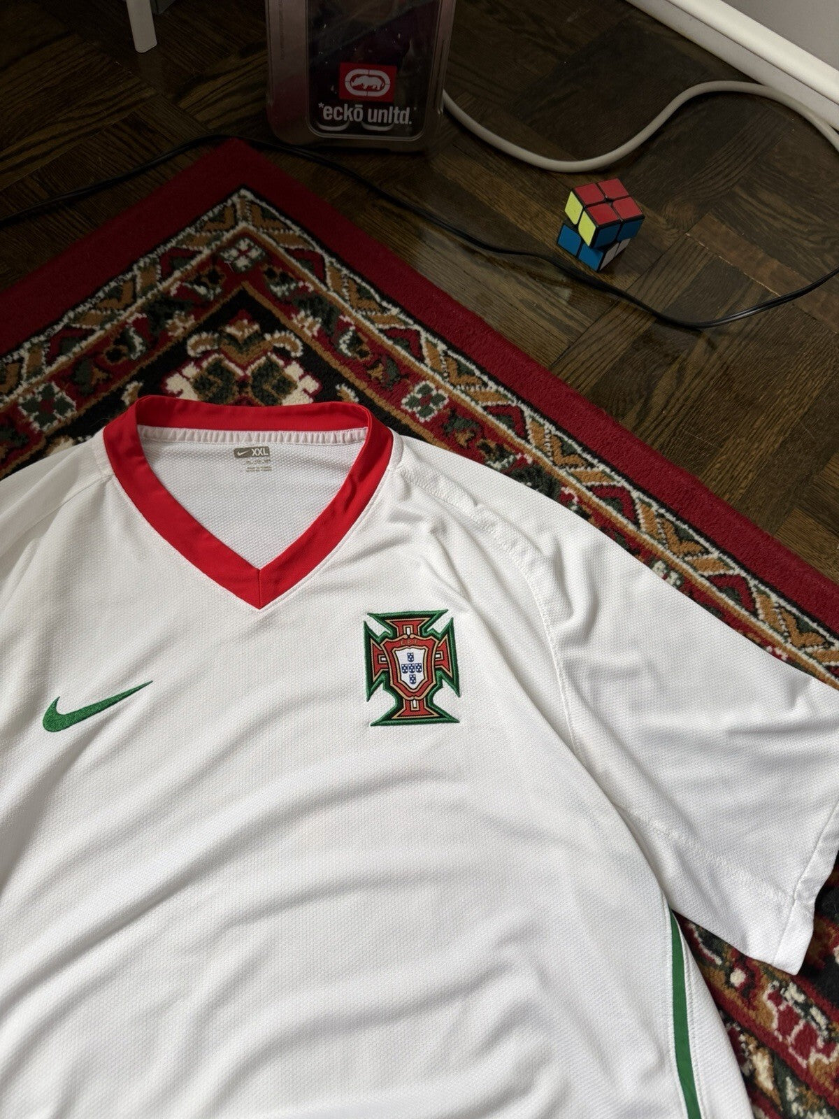 Vintage Portugal Jersey 2008 - 2010 Away Football Shirt Nike 259181-105 Mens XXL