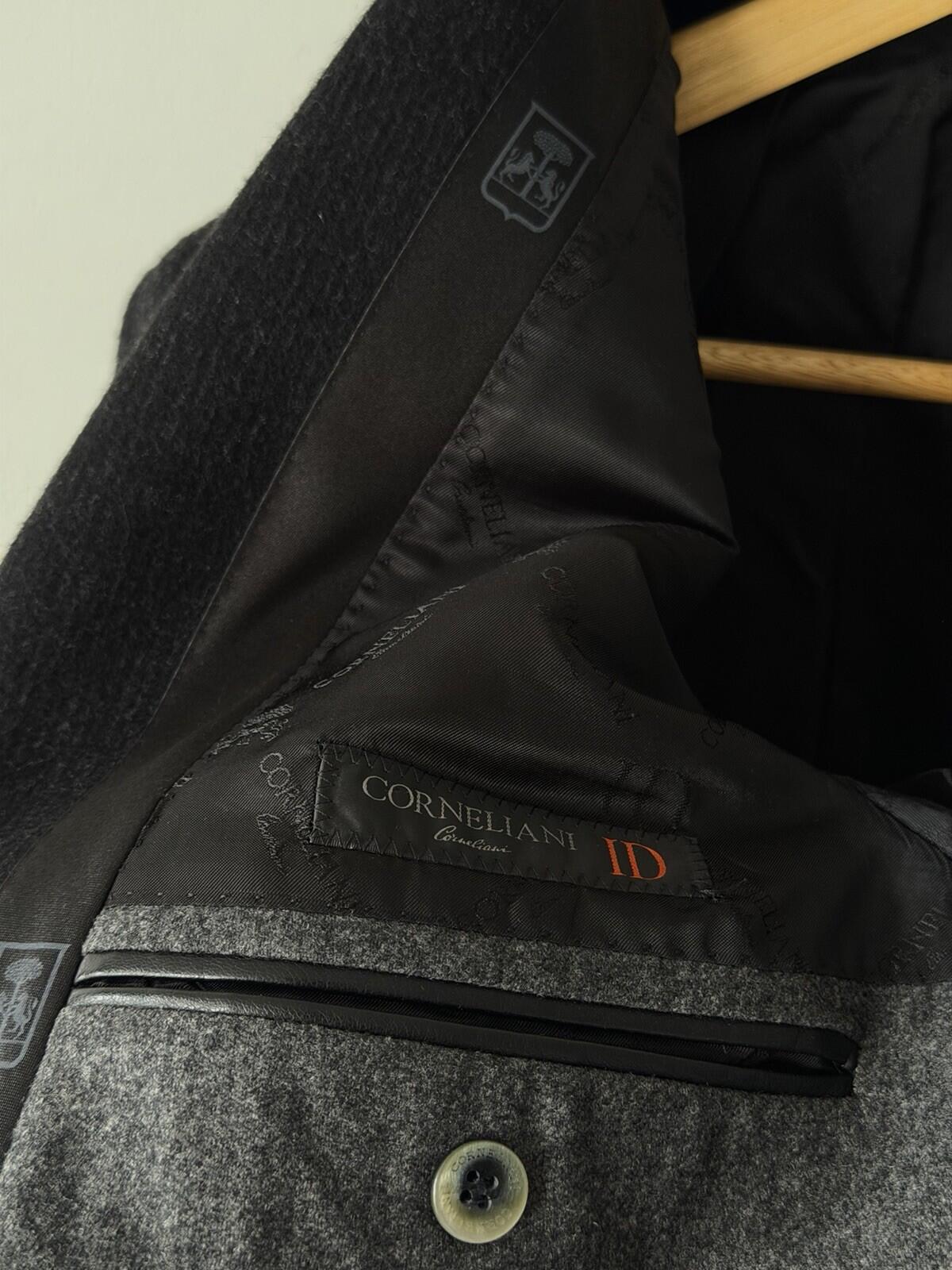 Corneliani ID Italy Virgin Wool 54EU  Blazer Coat Sport Jacket Black