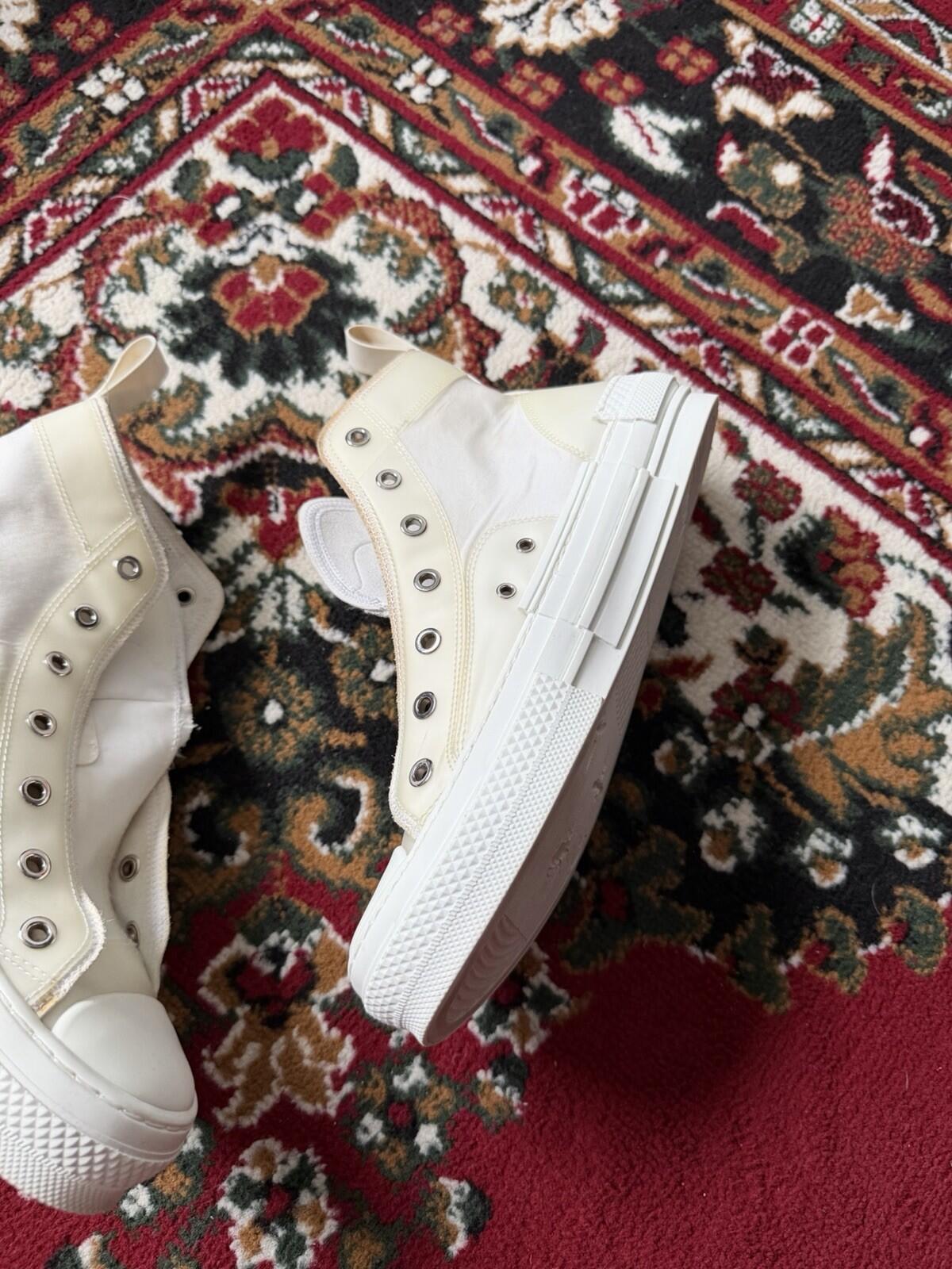 Dior B23 High Top Sneaker White Size 39 1/2