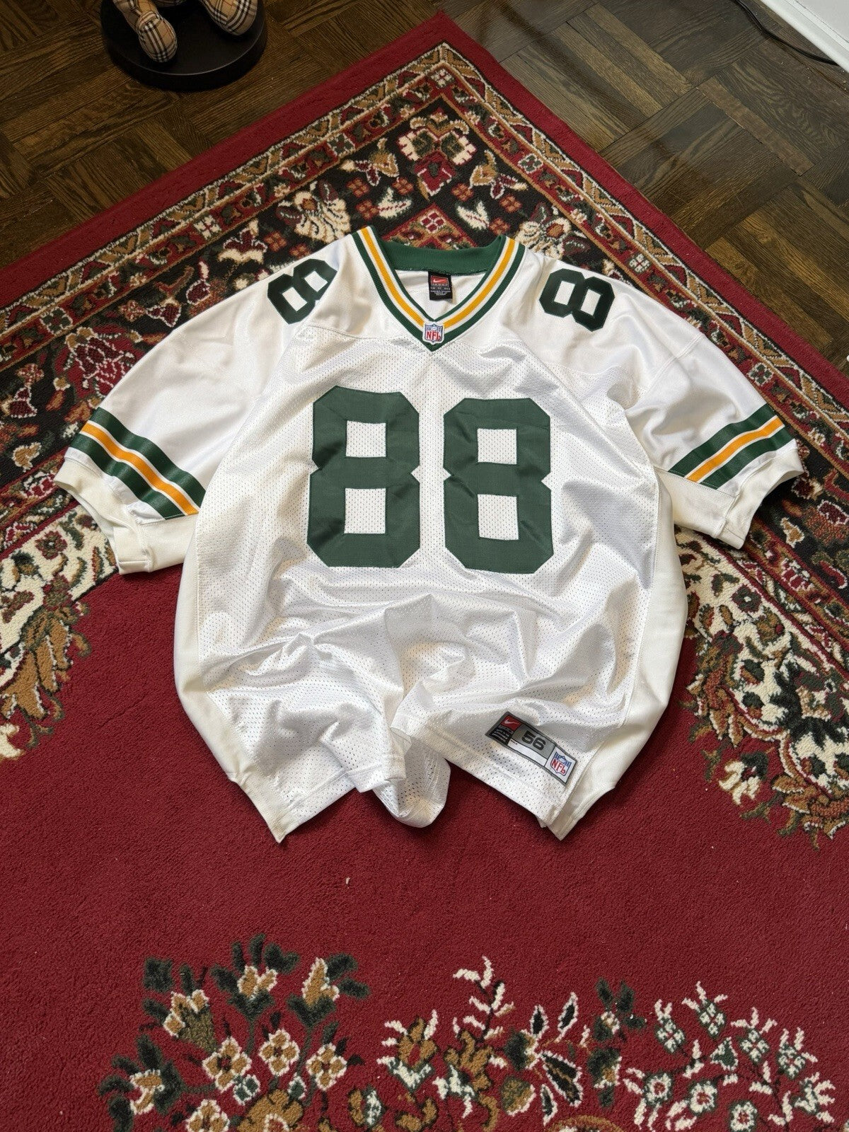 Bubba Franks #88 Green Bay Packers Jersey White Men’s 3XL(56)