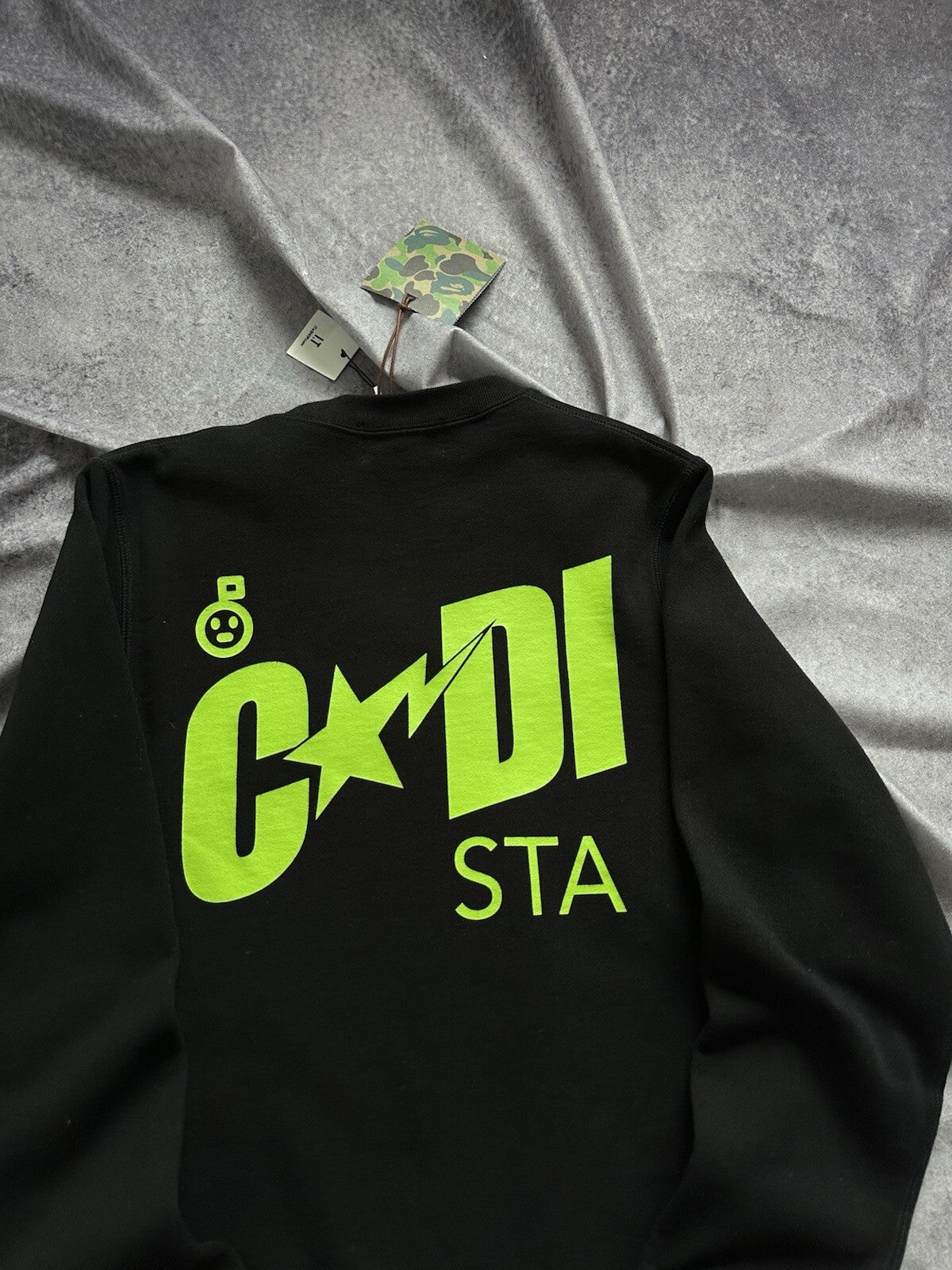 Bape x Kid Cudi Crewneck Cudi Sta Small Authentic Vintage Black